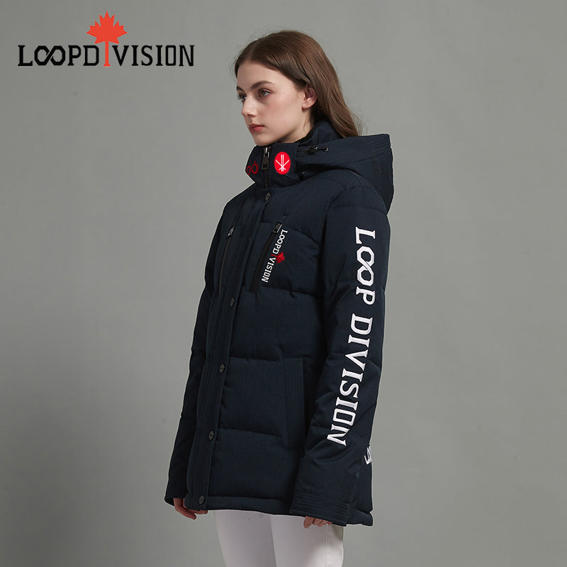 Danna Women’s Winter Parka for Extreme Weather Protection-Glazed Blue