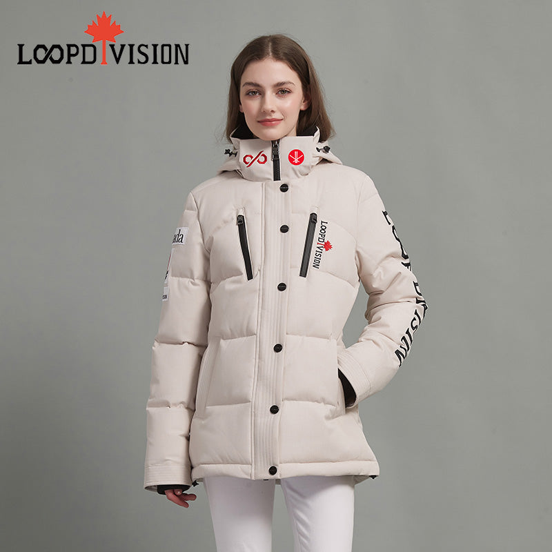 Danna Women’s Winter Parka for Extreme Weather Protection-White