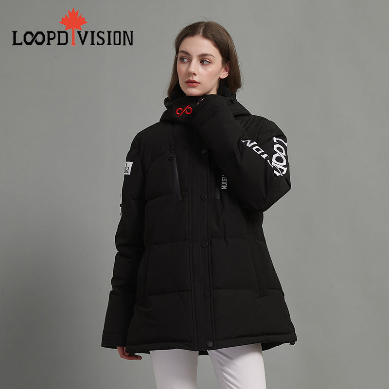 Danna Women’s Winter Parka for Extreme Weather Protection-Black