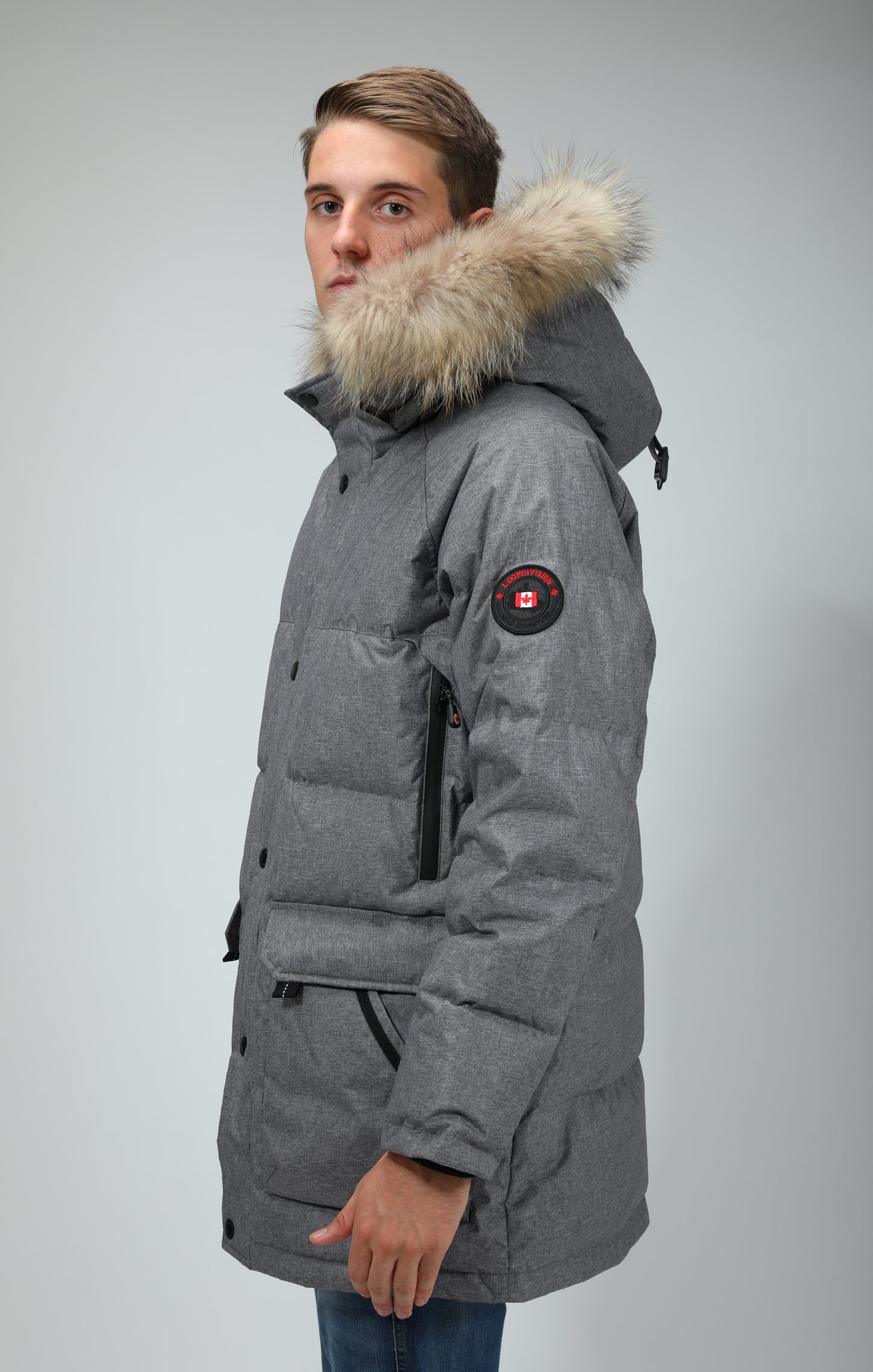 Jackson Men Insulated Jacket Mix Grey