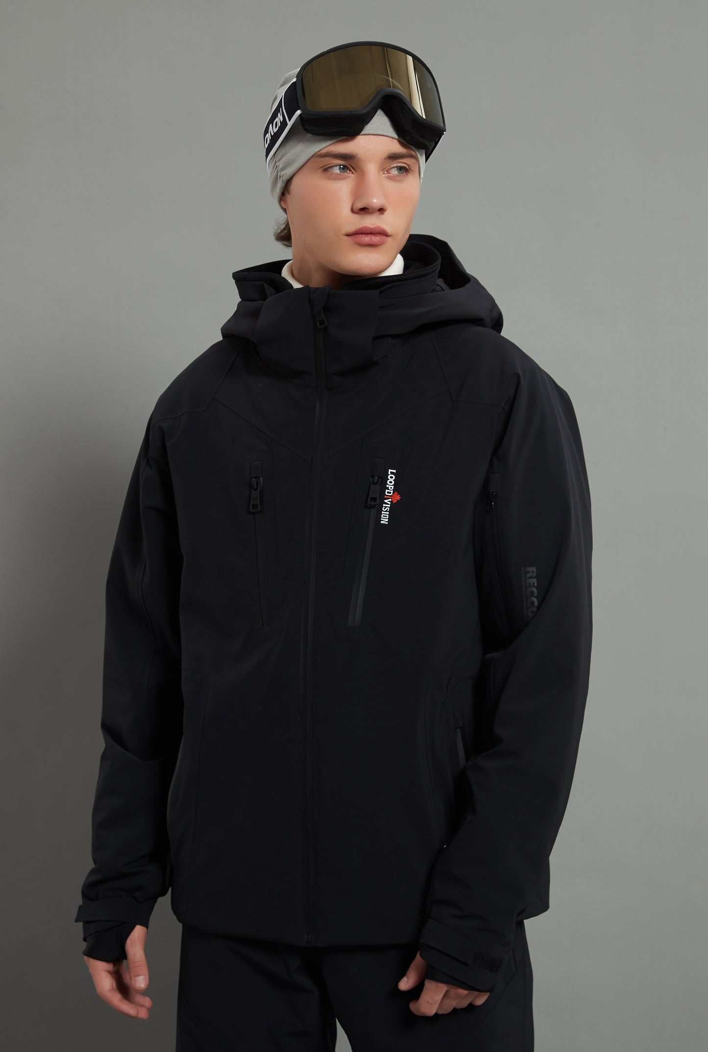 Bruce Skidual Men Ski Jacket Insulated 3L Dermizax 20K Black