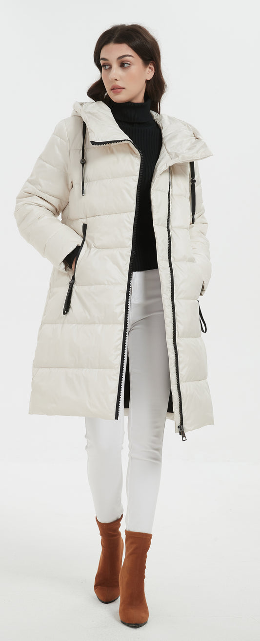Jennifer Lady Insulated Jacket Beige White