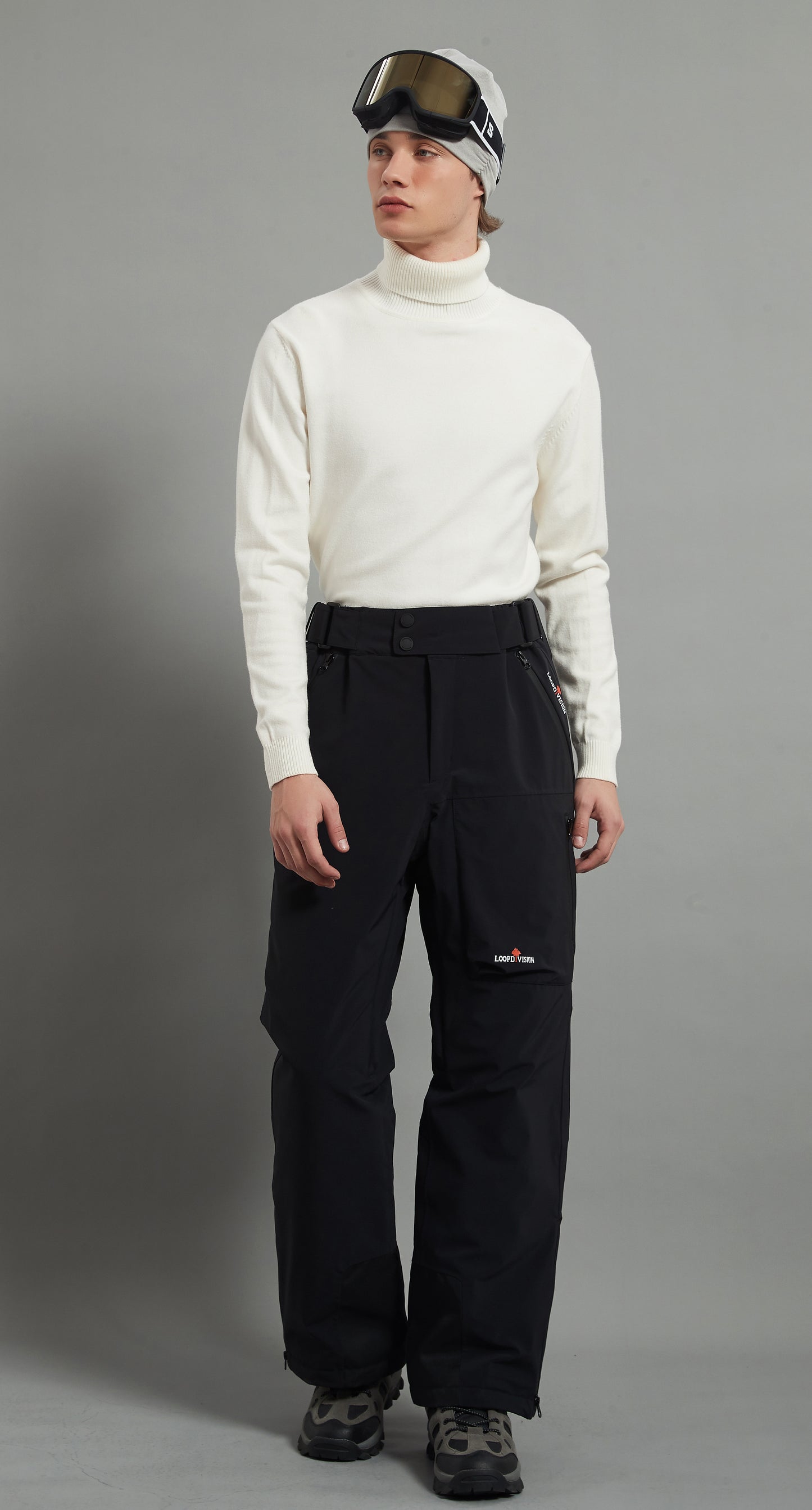 Whistler-M Men Ski Pant Insulated 3L Dermizax 20K Black