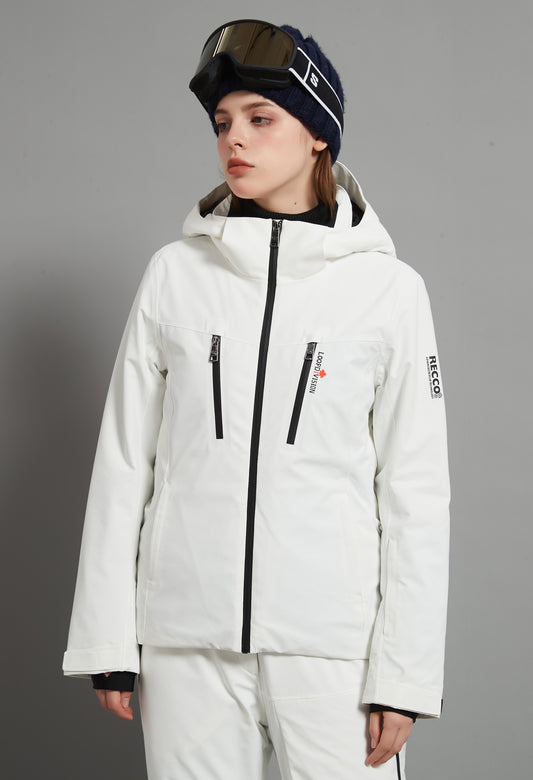 Flora Skidual Lady Ski Jacket Insulated 3L Dermizax 20K White