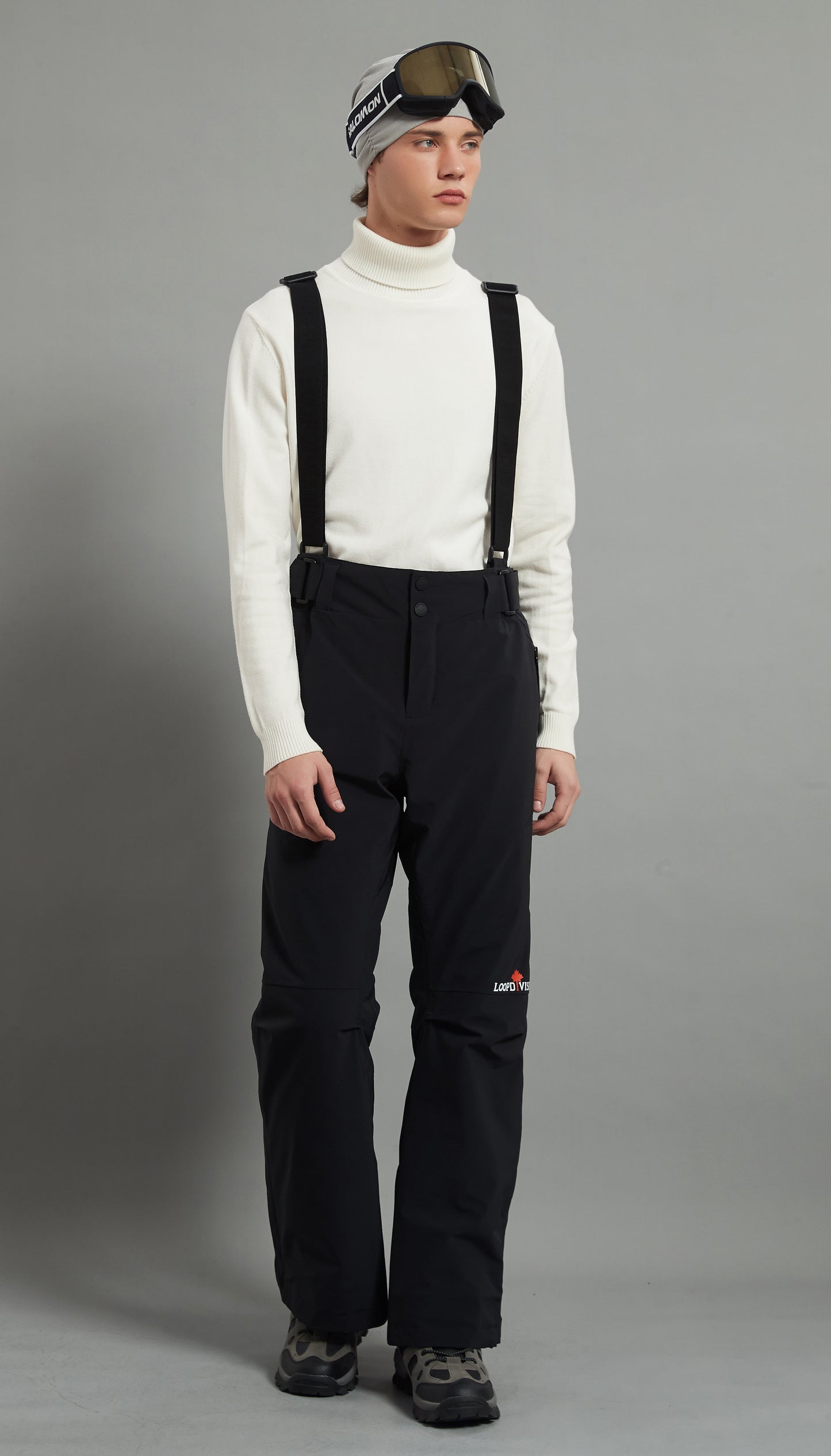 Kingston Men Ski Bib Pant Insulated 3L Dermizax 20K Black