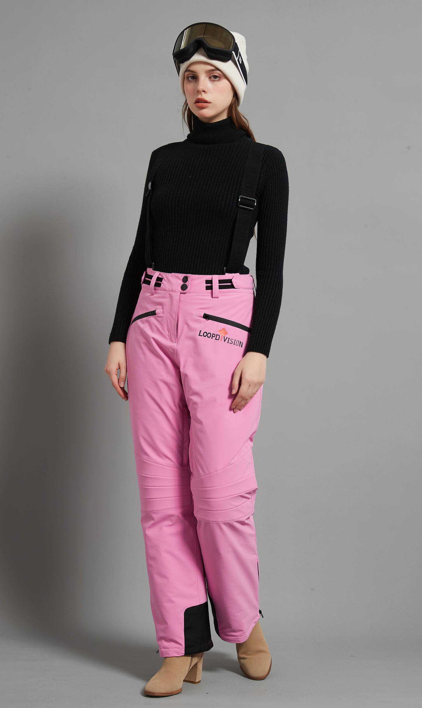 Catharine Lady Ski Bib Pant Insulated 3L Dermizax 20K Fuchsia