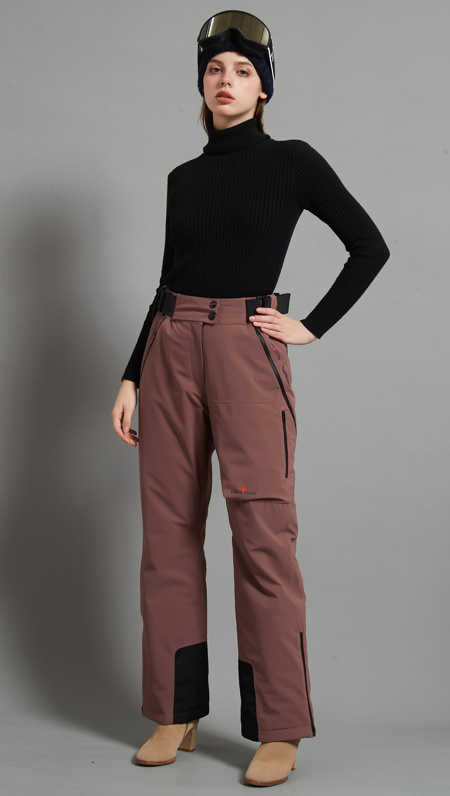 Whistler-F Lady Ski Pant Insulated 3L Dermizax 20K Bean Paste Purple