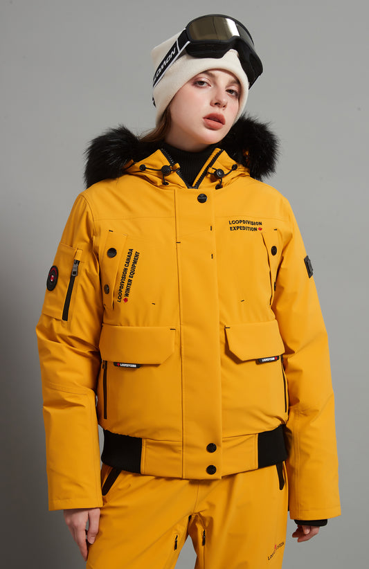 Anita Skidual Lady Ski Jacket Insulated 3L Dermizax 20K Deep Earthy Yellow