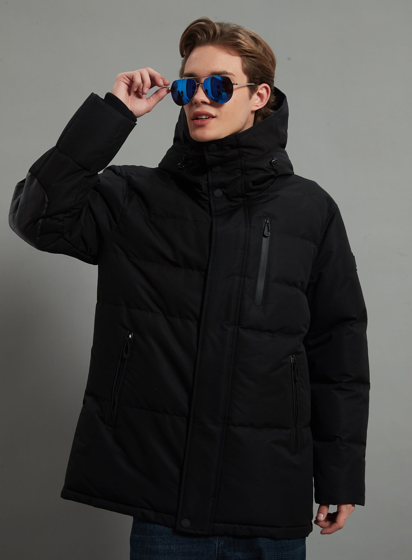 Robert Homme Veste Isolée Noir