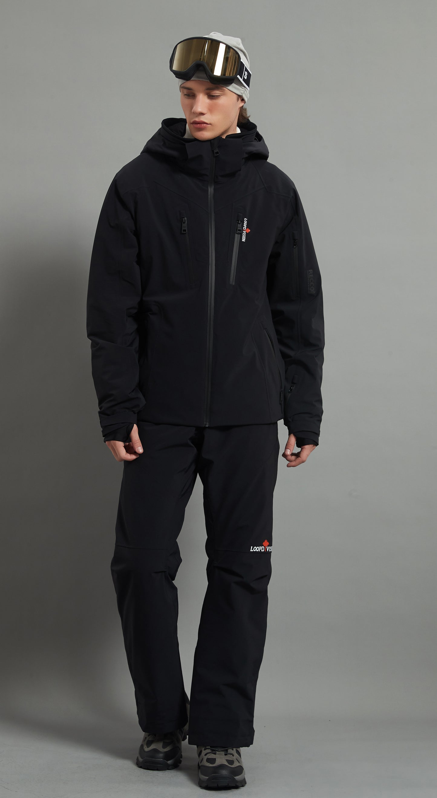 Bruce&Kingston Skidual Men Ensemble de ski isolé 3L Dermizax 20k Noir