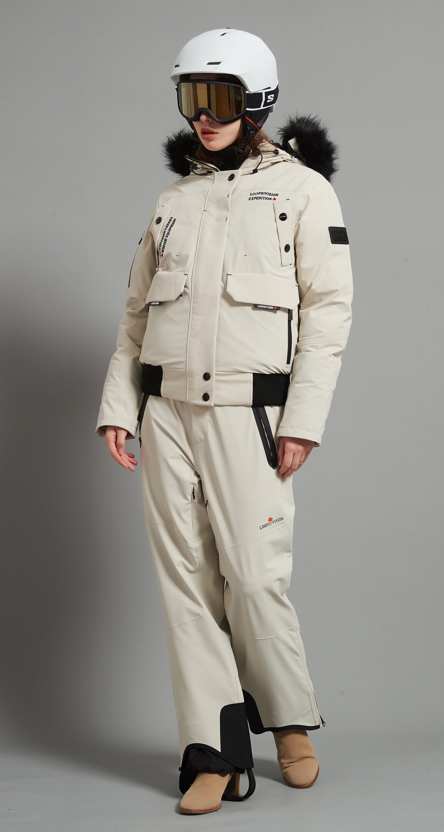 Anita&Laval-F Skidual Lady Ensemble de ski isolé 3L Dermizax 20k Kaki