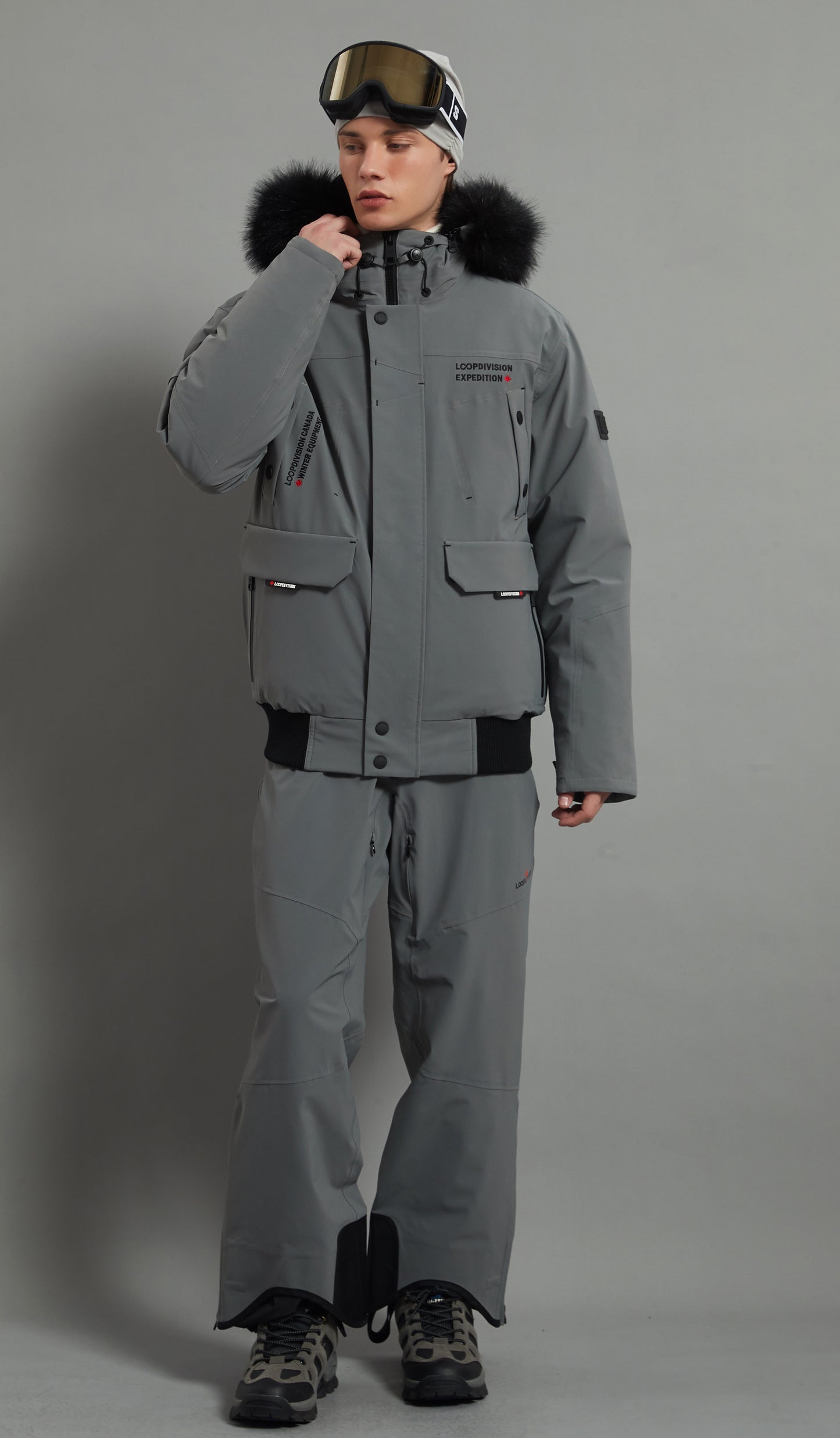 Landon Skidual Veste de ski isolée 3L Dermizax 20K marron pour homme
