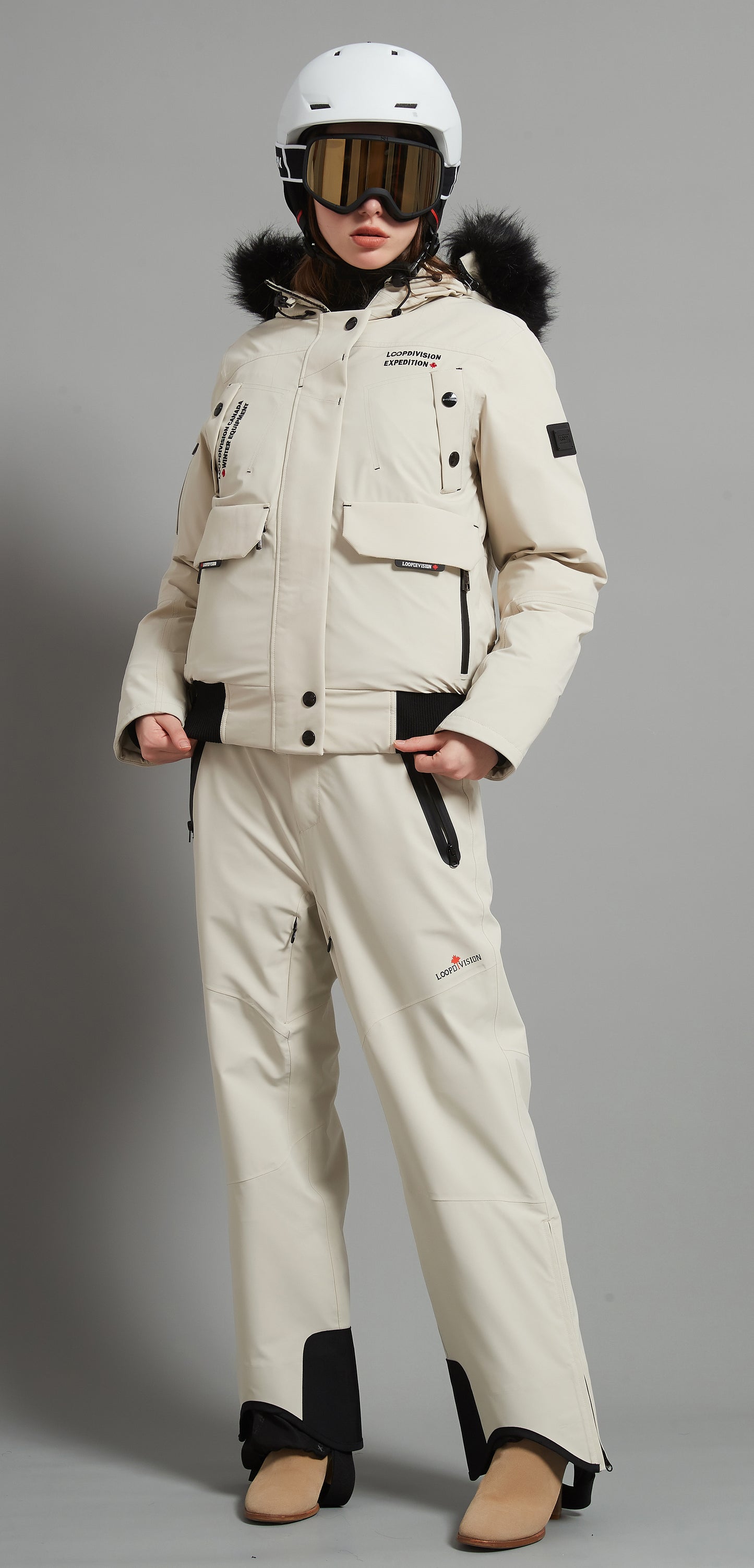 Anita&Laval-F Skidual Lady Ensemble de ski isolé 3L Dermizax 20k Kaki