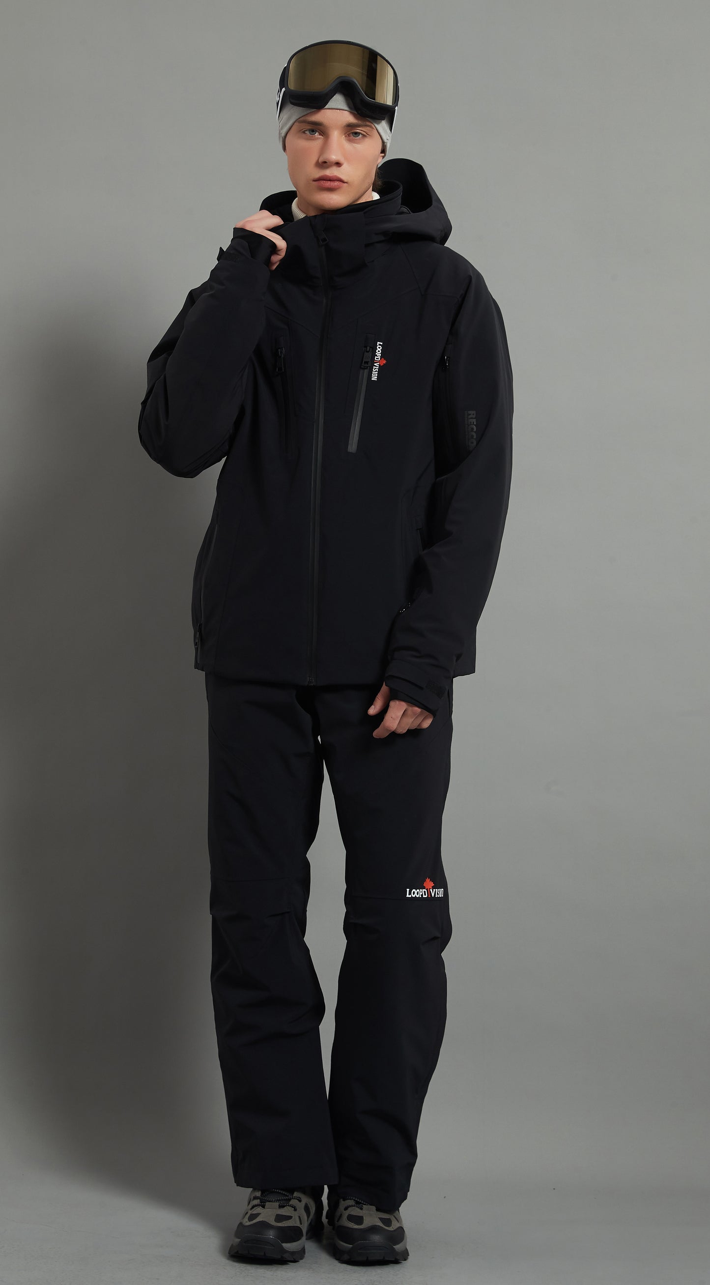 Bruce&Kingston Skidual Men Ensemble de ski isolé 3L Dermizax 20k Noir