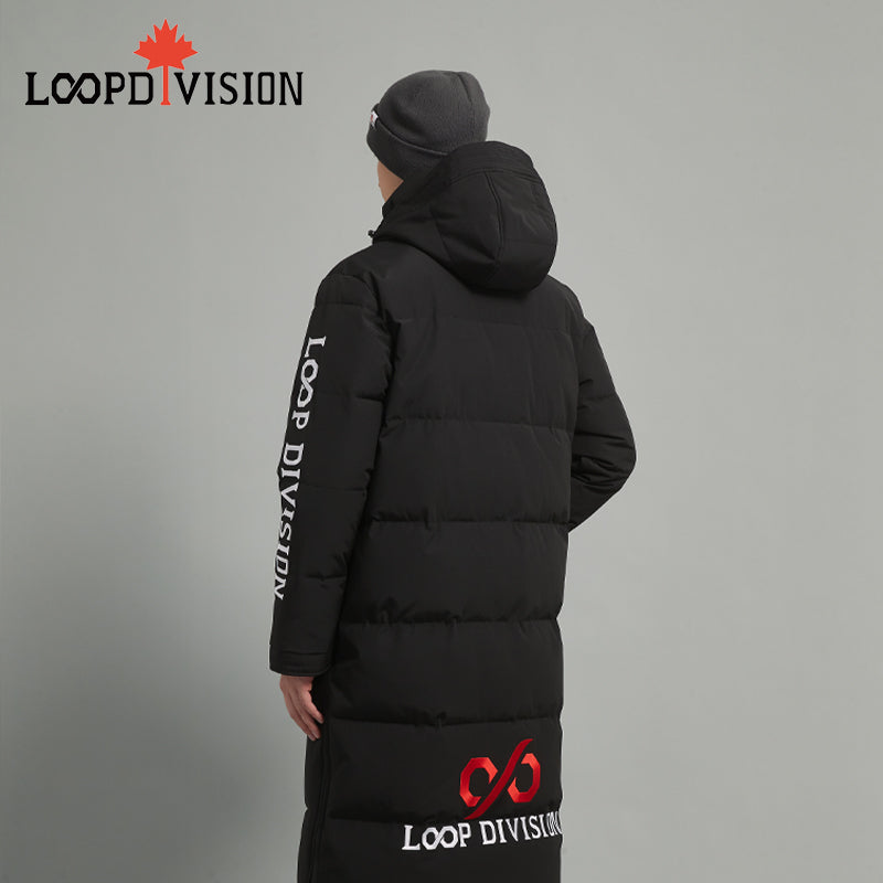 STEVEN Men Long Parka Insulated - Freestyle Canada Co-branded, Black