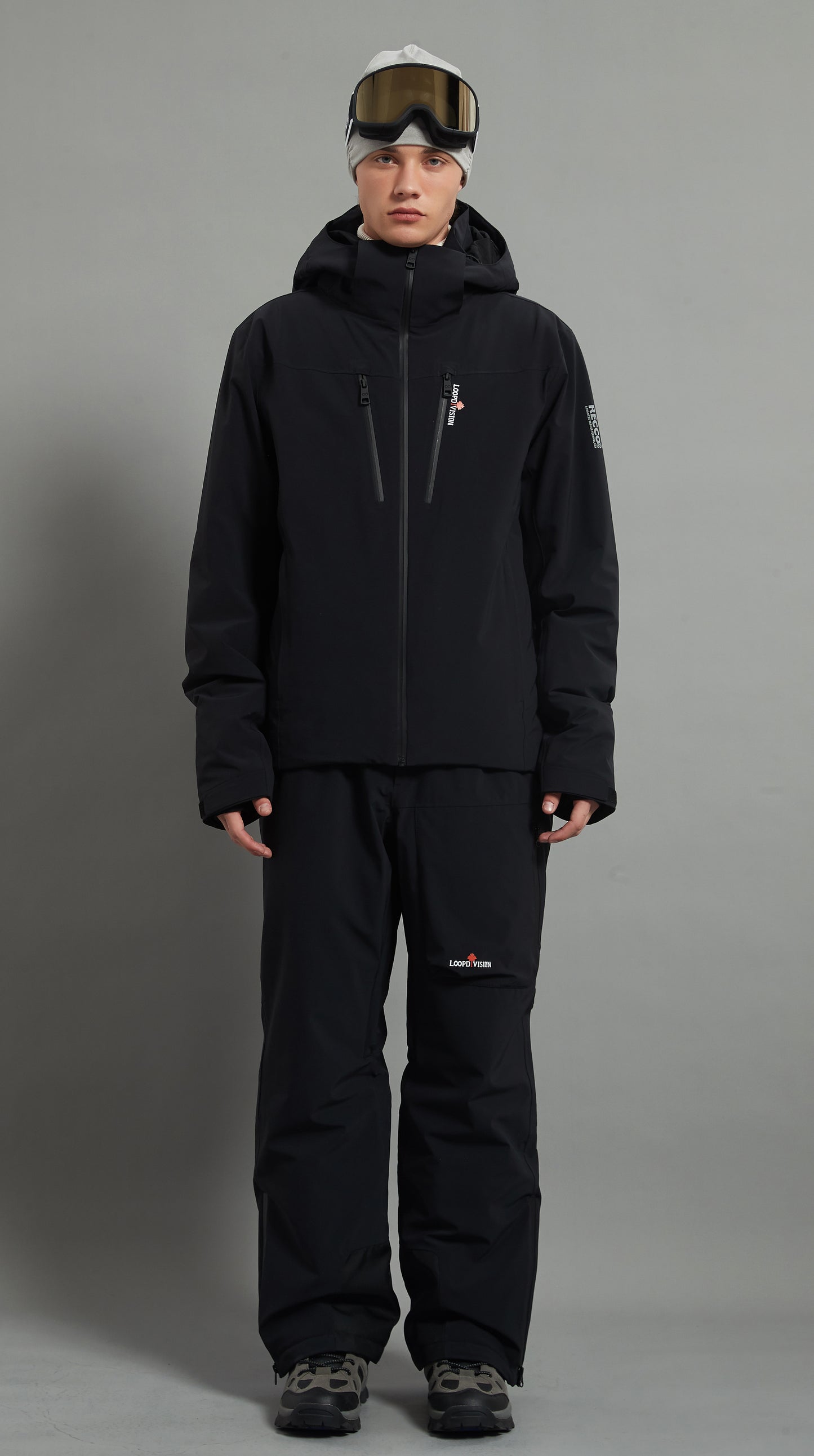 Landon&Whistler-M Skidual Men Ski Set Insulated 3L Dermizax 20k Black