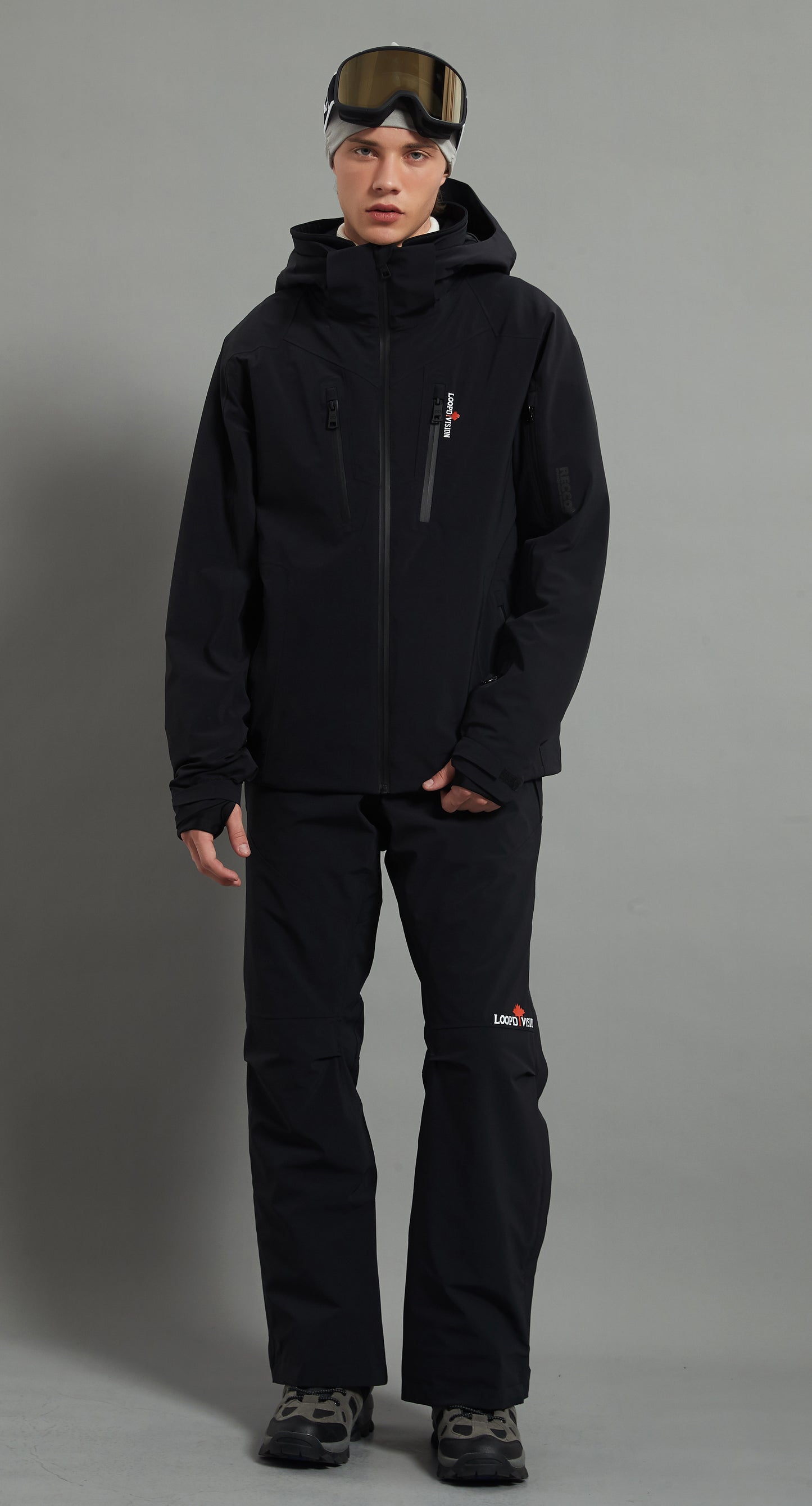 Bruce&Kingston Skidual Men Ensemble de ski isolé 3L Dermizax 20k Noir