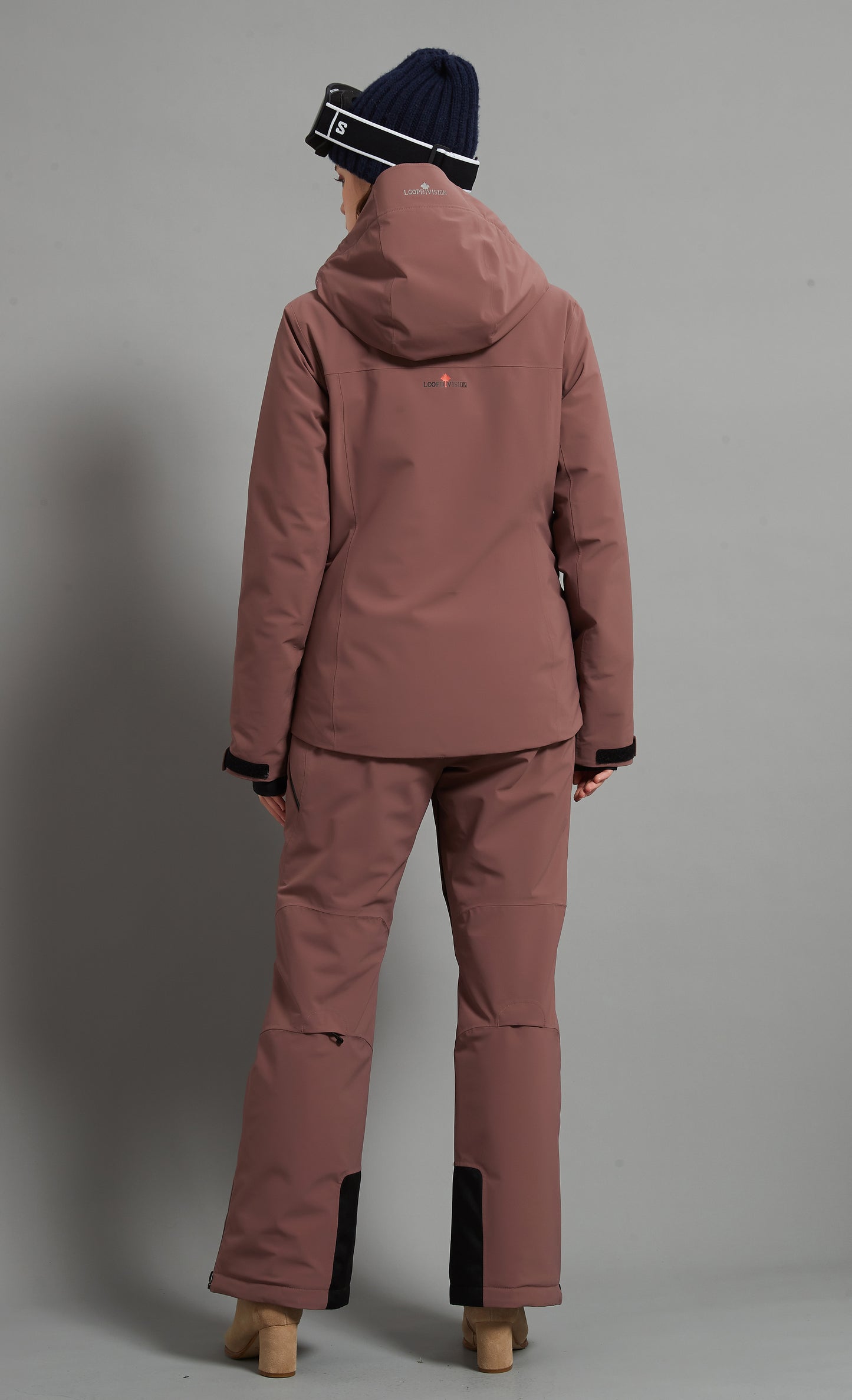 Flora&Whistler-F Skidual Lady Ski Set Insulated 3L Dermizax 20k Bean Paste Purple