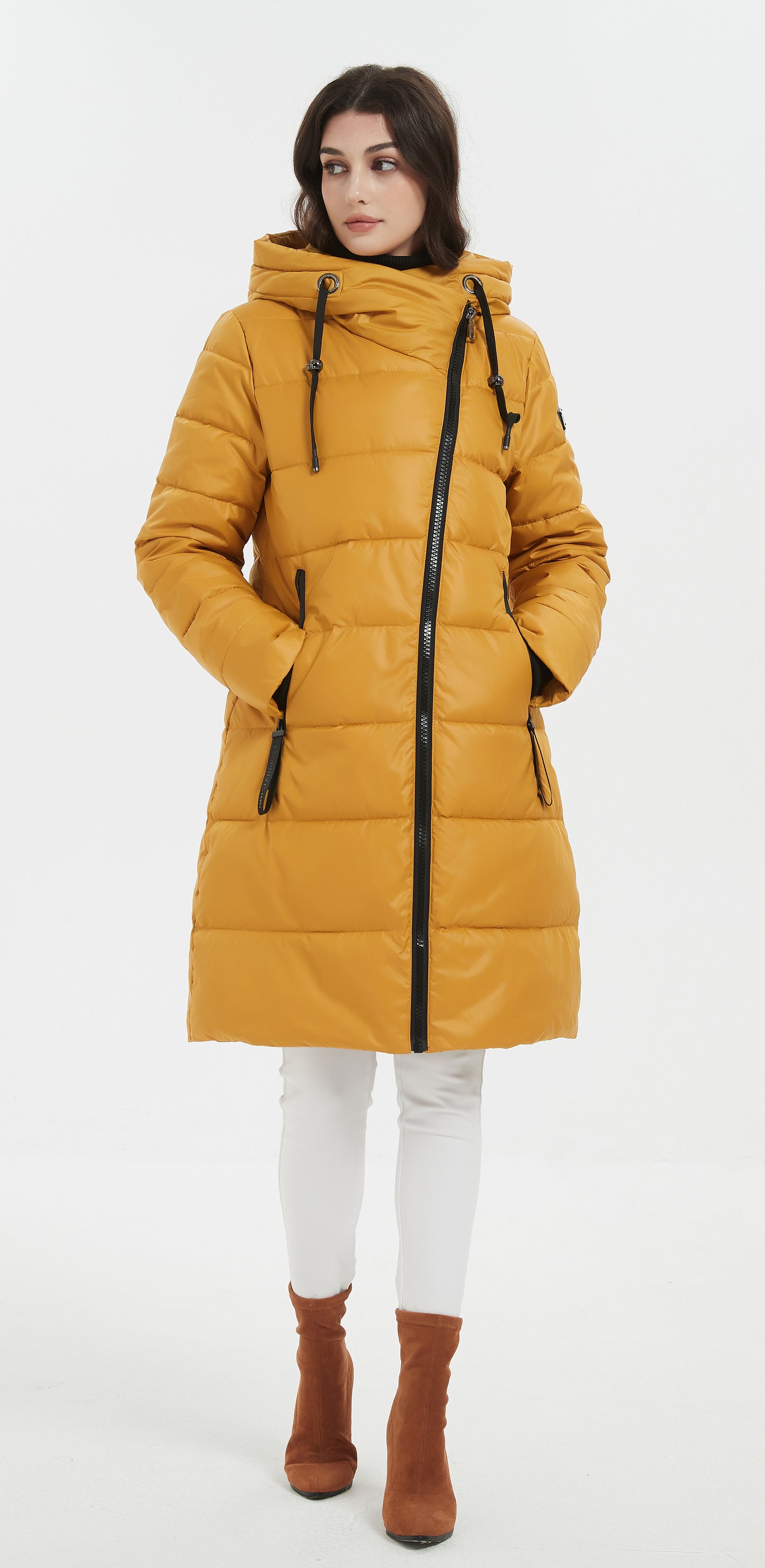 Jennifer Lady Insulated Jacket Mustard Yellow