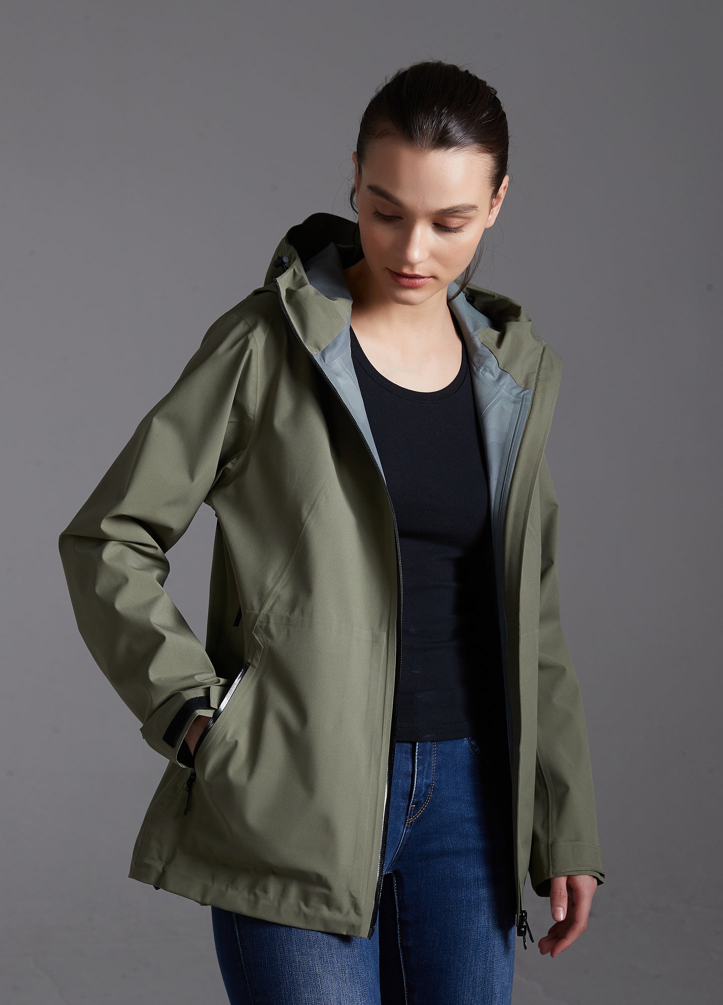 Maya Lady Soft Shell Jacket 2.5L Olive Green