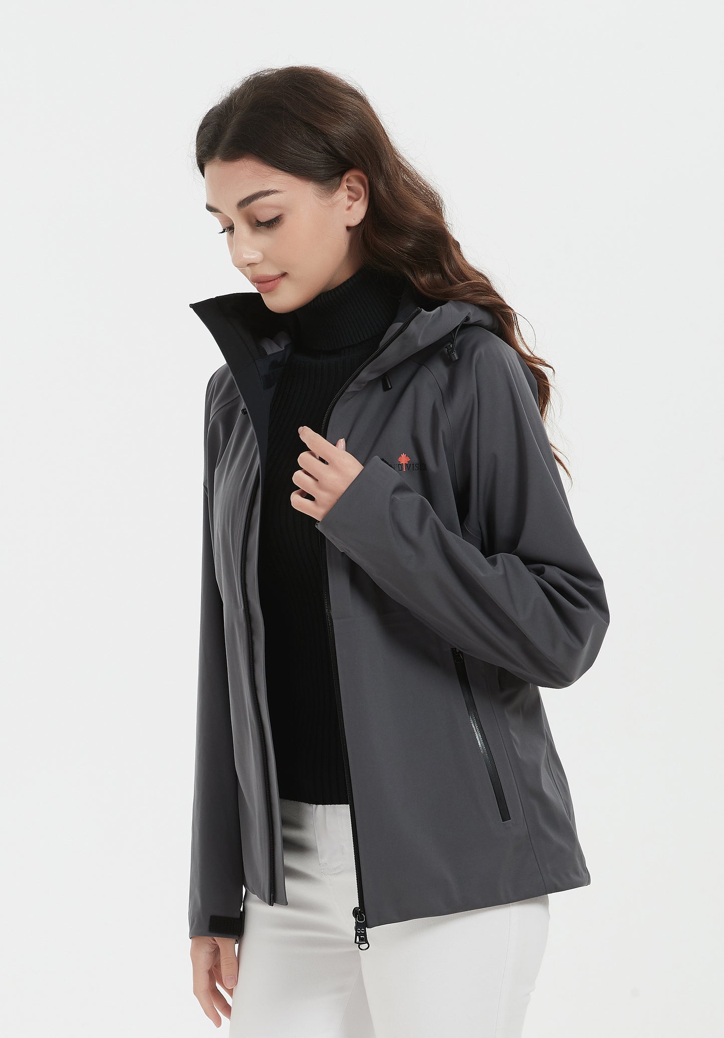 Nan-F Lady Knit Veste 3L Gris
