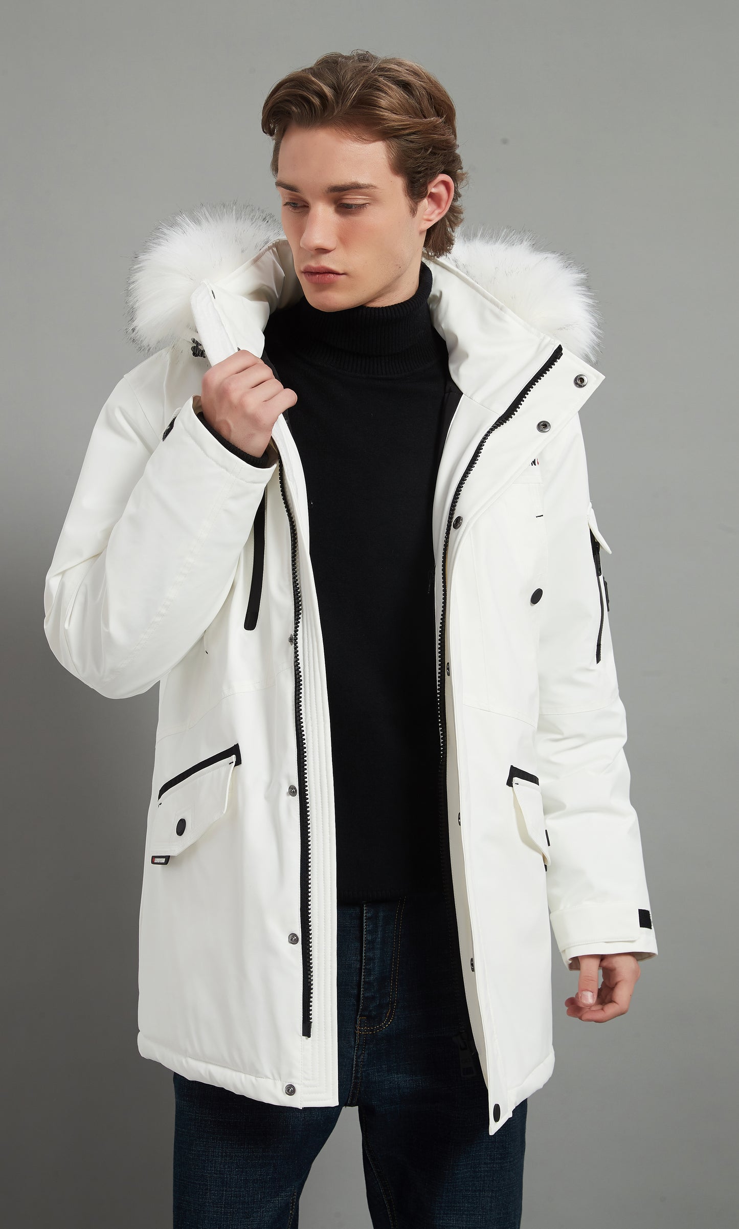 Roger Homme Veste Isolée Blanc