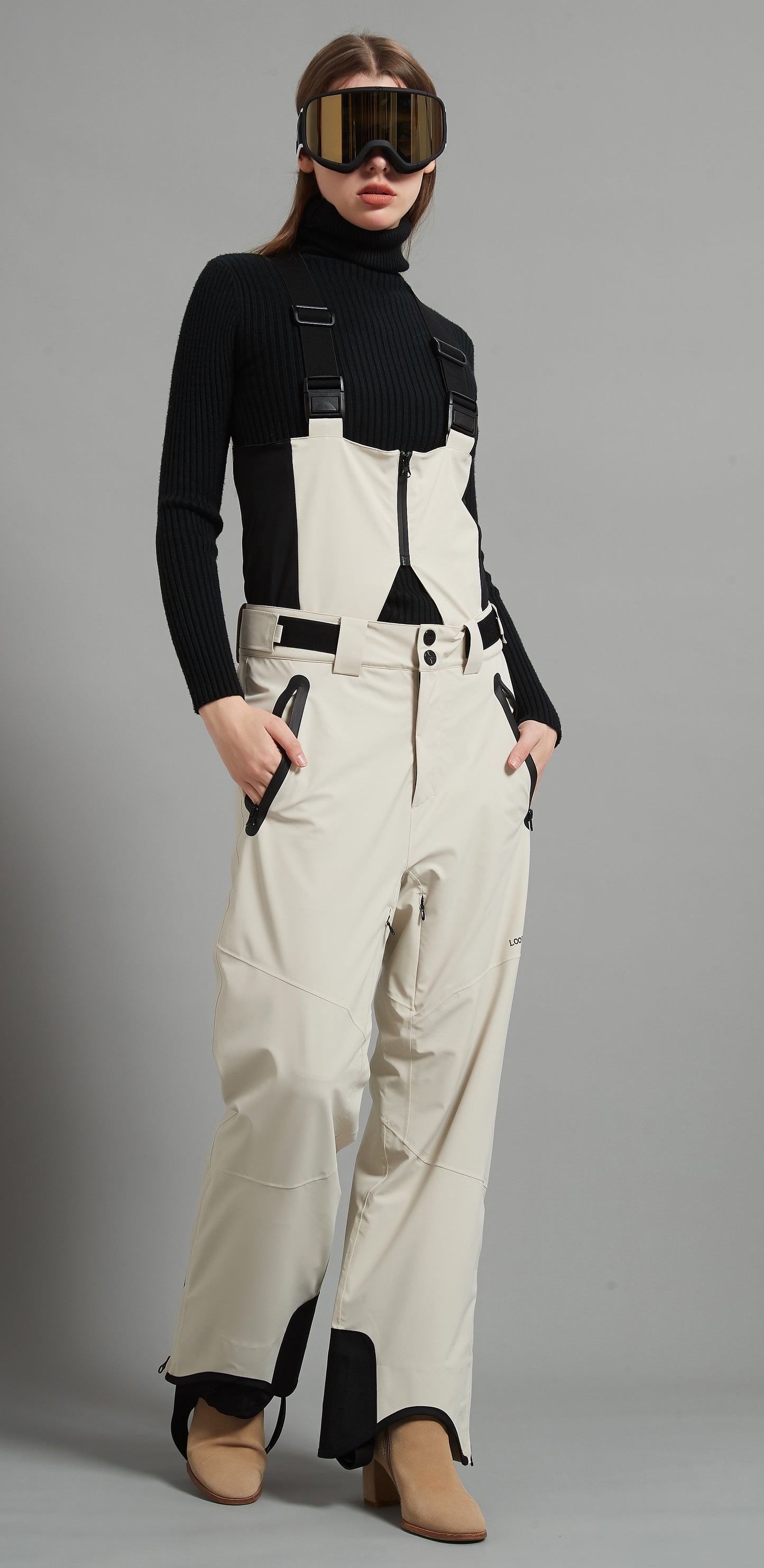 Laval-F Lady Ski  Bib Pant Insulated 3L Dermizax 20K Khaki