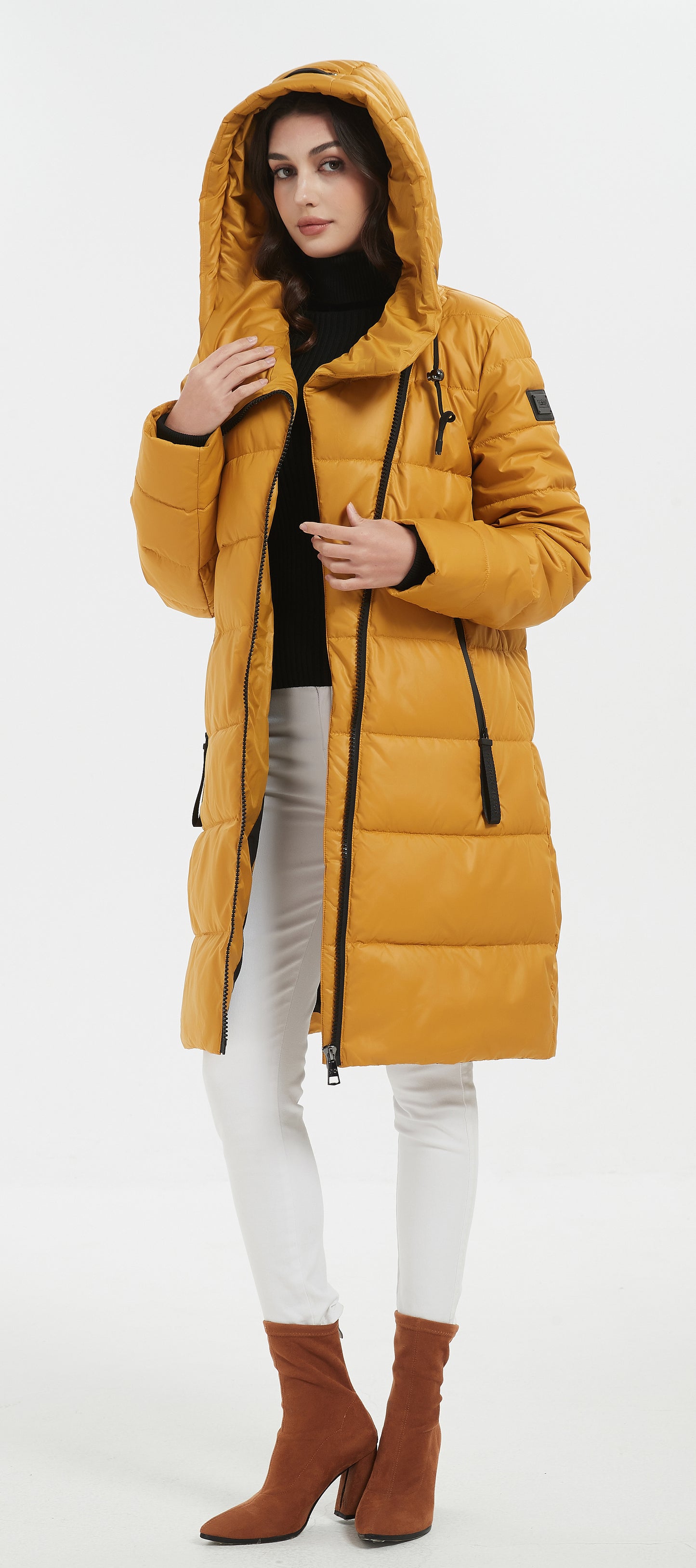Jennifer Lady Insulated Jacket Mustard Yellow