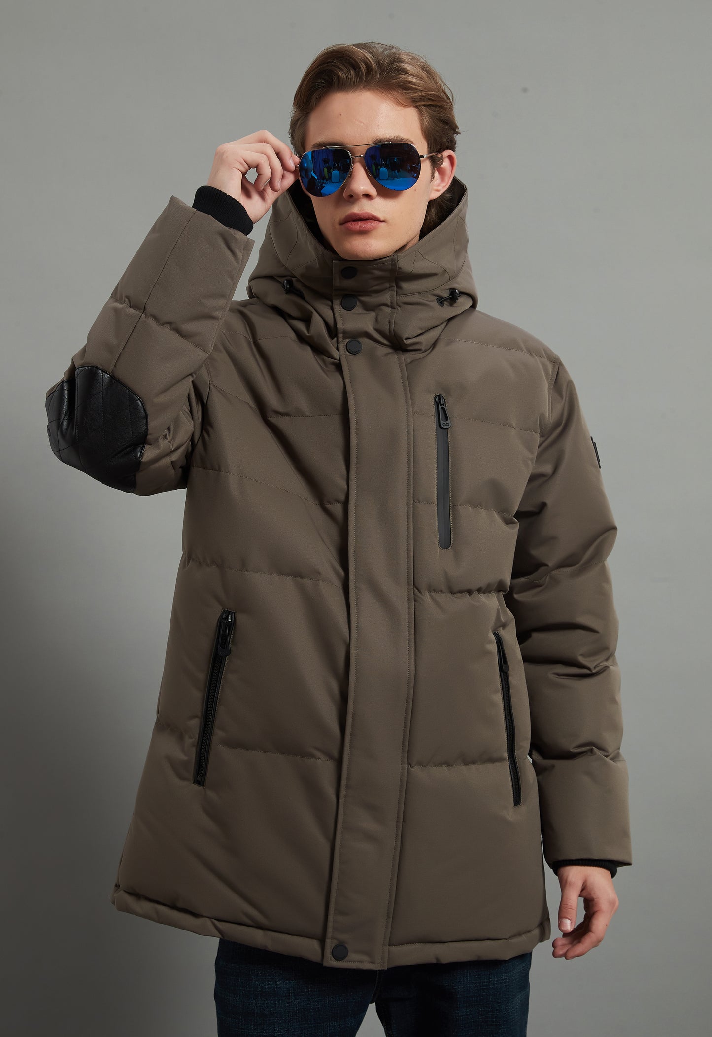 Robert Homme Veste Isolée Marron