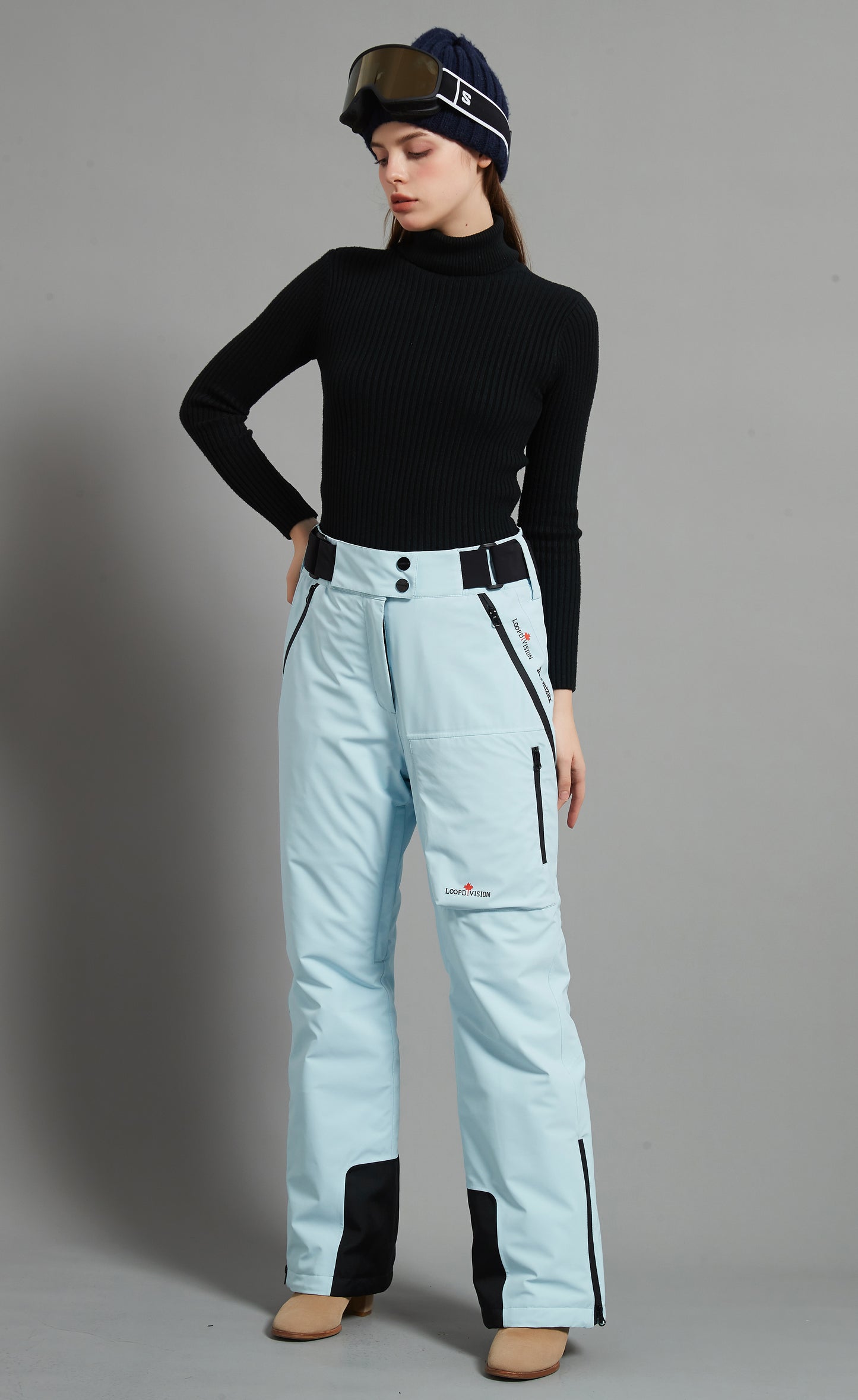 Whistler-F Lady Ski Pant Insulated 3L Dermizax 20K Ice Blue