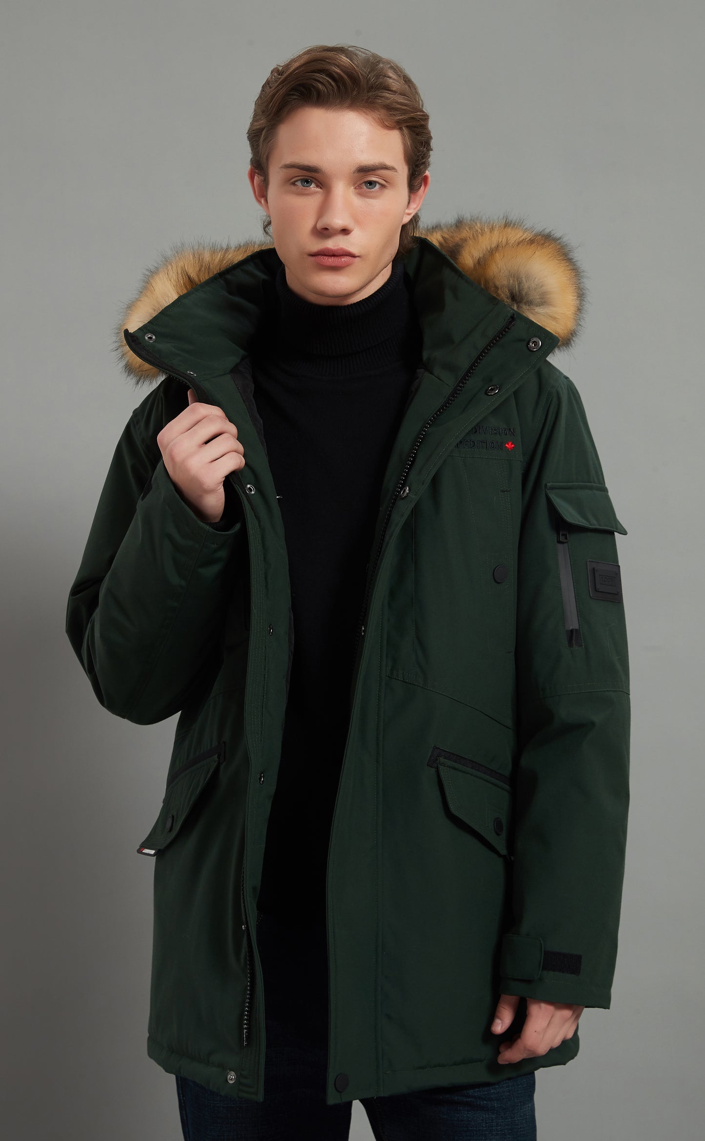Roger Men Insulated Jacket Army Green