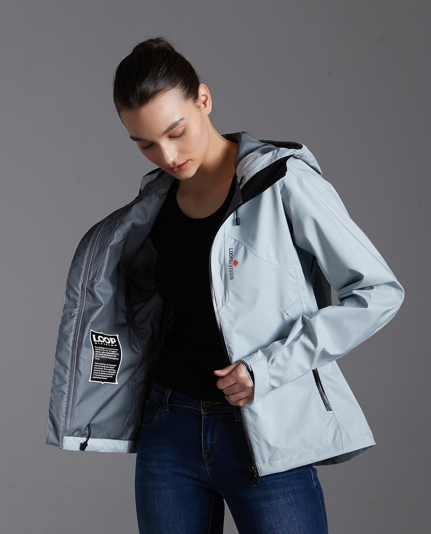 Veste Zoe-F Lady Hard Shell 3L Gris Clair