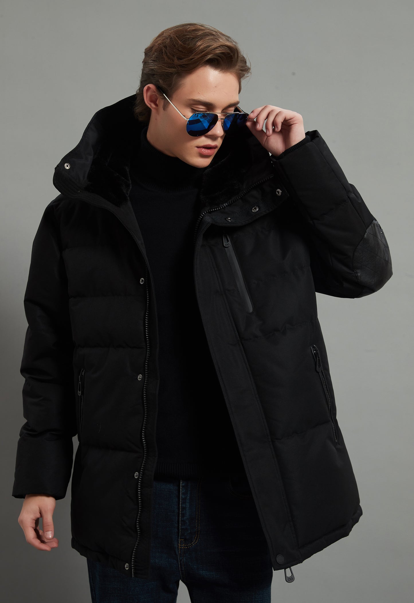 Robert Homme Veste Isolée Noir