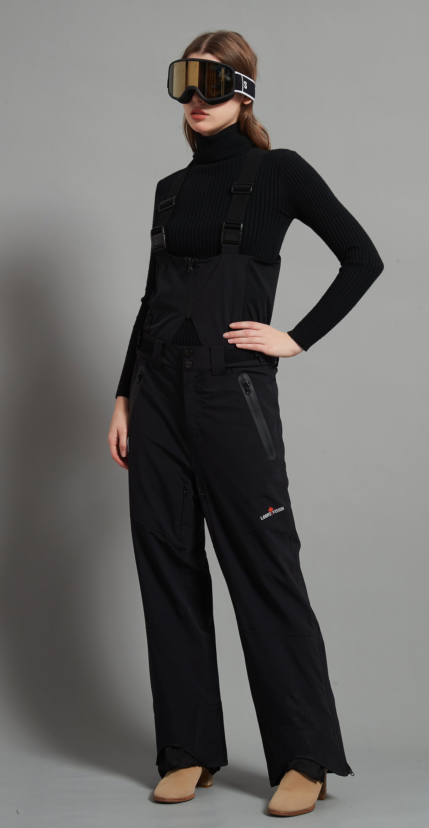 Laval-F Lady Ski Bib Pant Insulated 3L Dermizax 20K Black