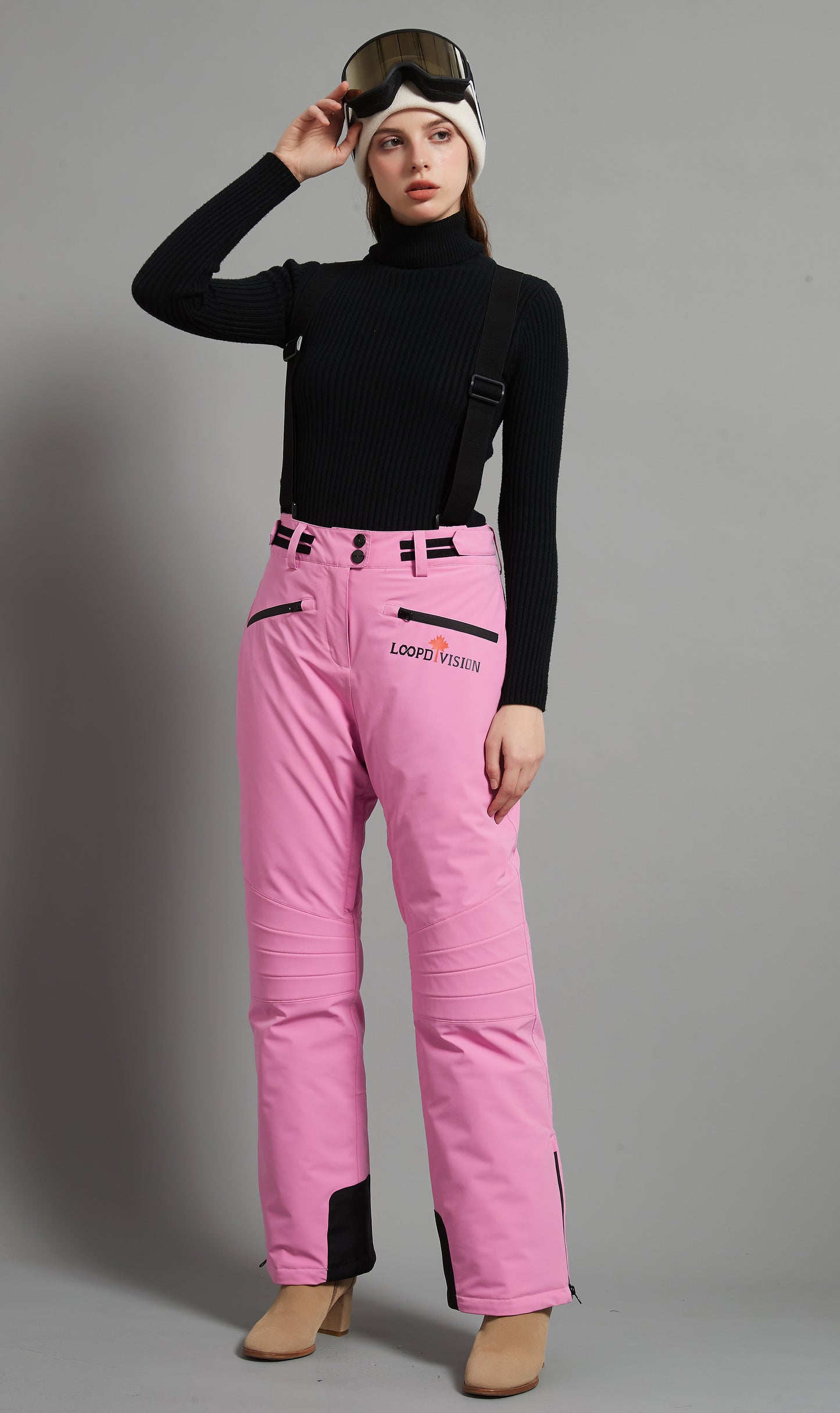 Catharine Lady Ski Bib Pant Insulated 3L Dermizax 20K Fuchsia
