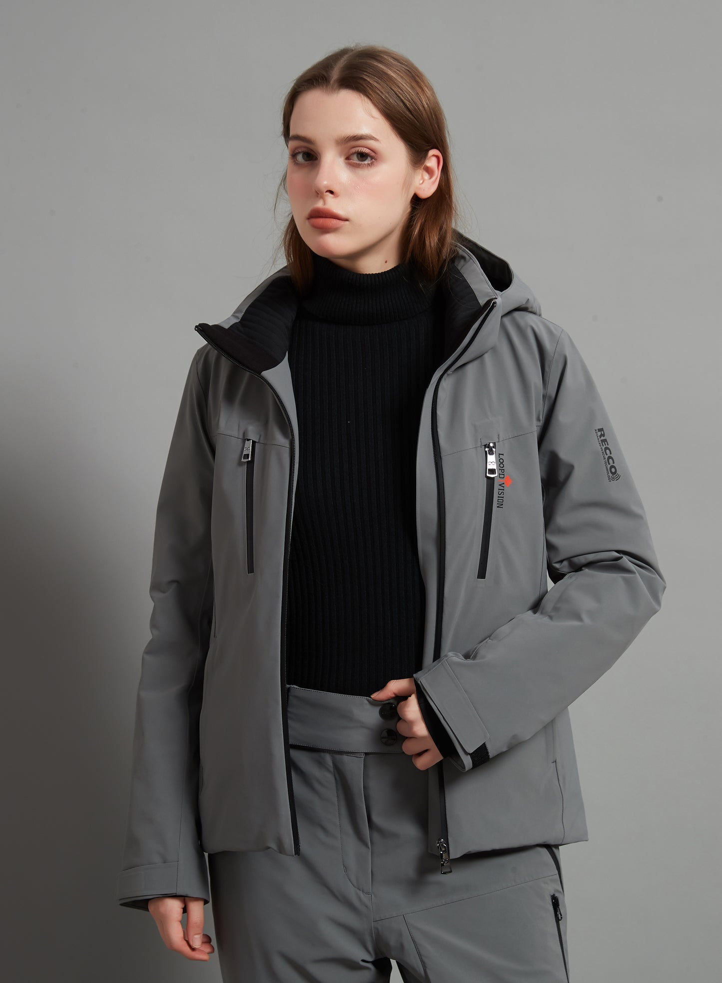 Flora Skidual Lady Ski Jacket Insulated 3L Dermizax 20K Elephant Grey