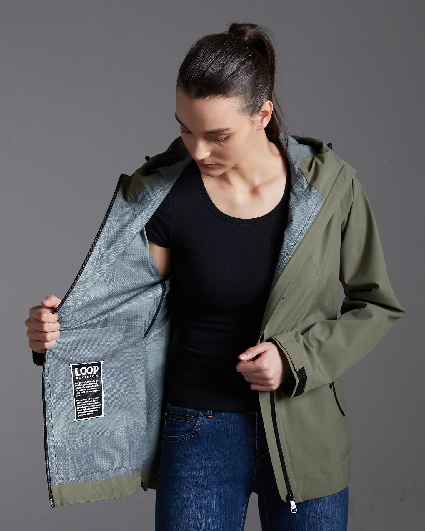 Maya Lady Soft Shell Jacket 2.5L Olive Green