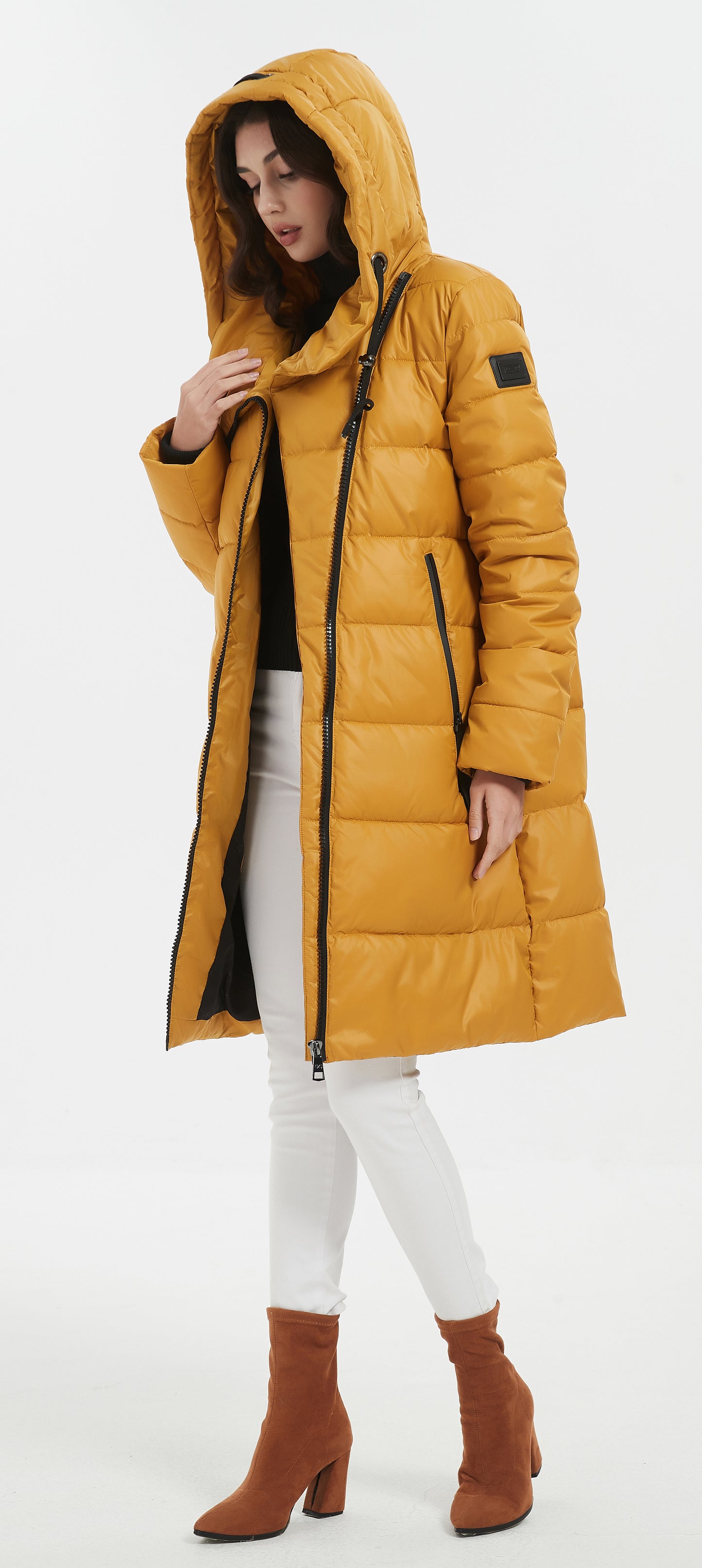 Jennifer Lady Insulated Jacket Mustard Yellow