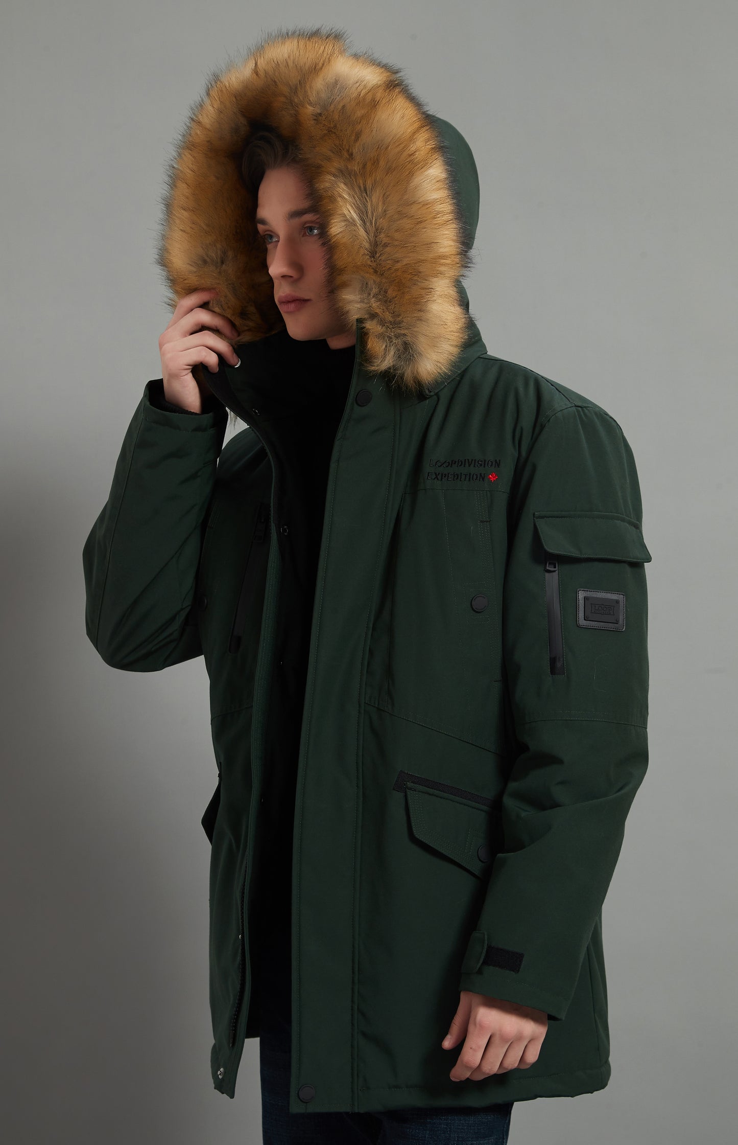 Roger Men Insulated Jacket Army Green