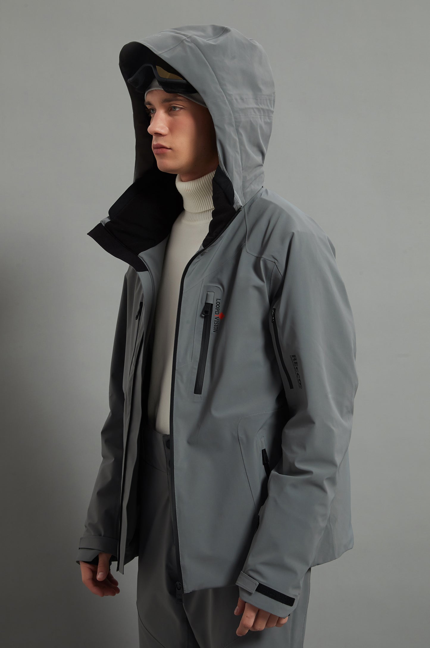 Bruce Skidual Veste de ski isolée 3L Dermizax 20K gris éléphant pour homme