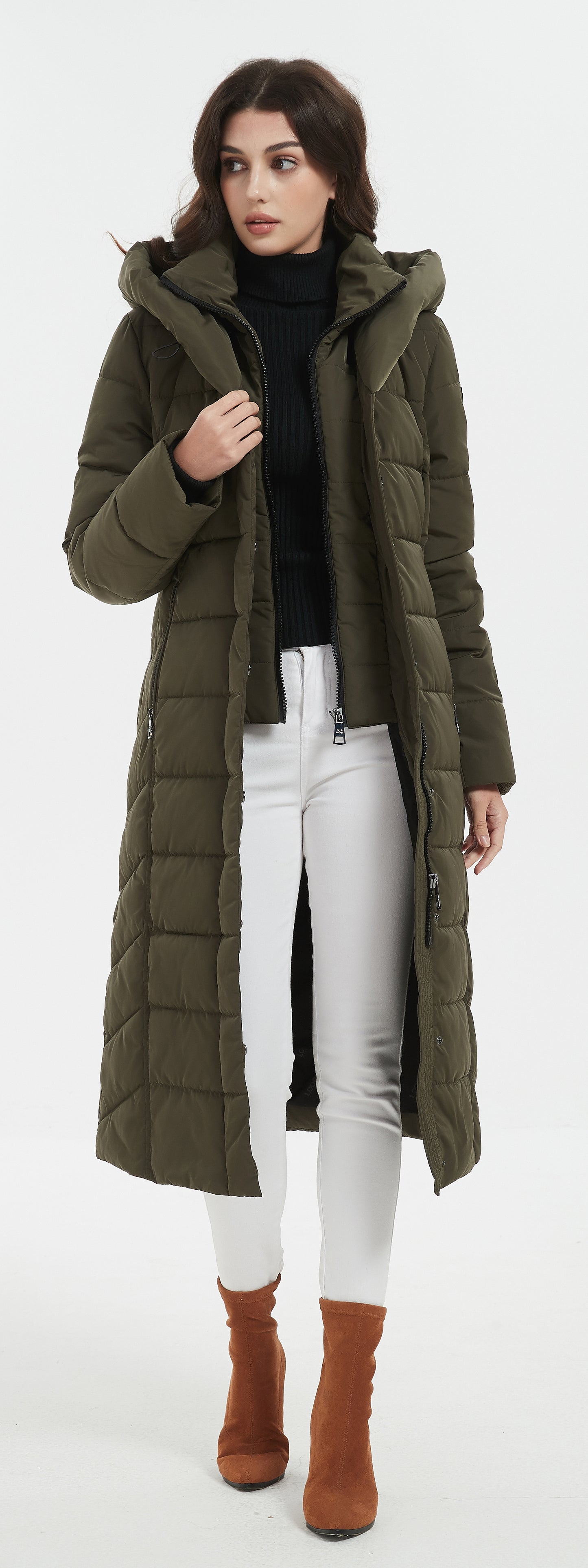 Mary Lady Insulated Jacket Khaki