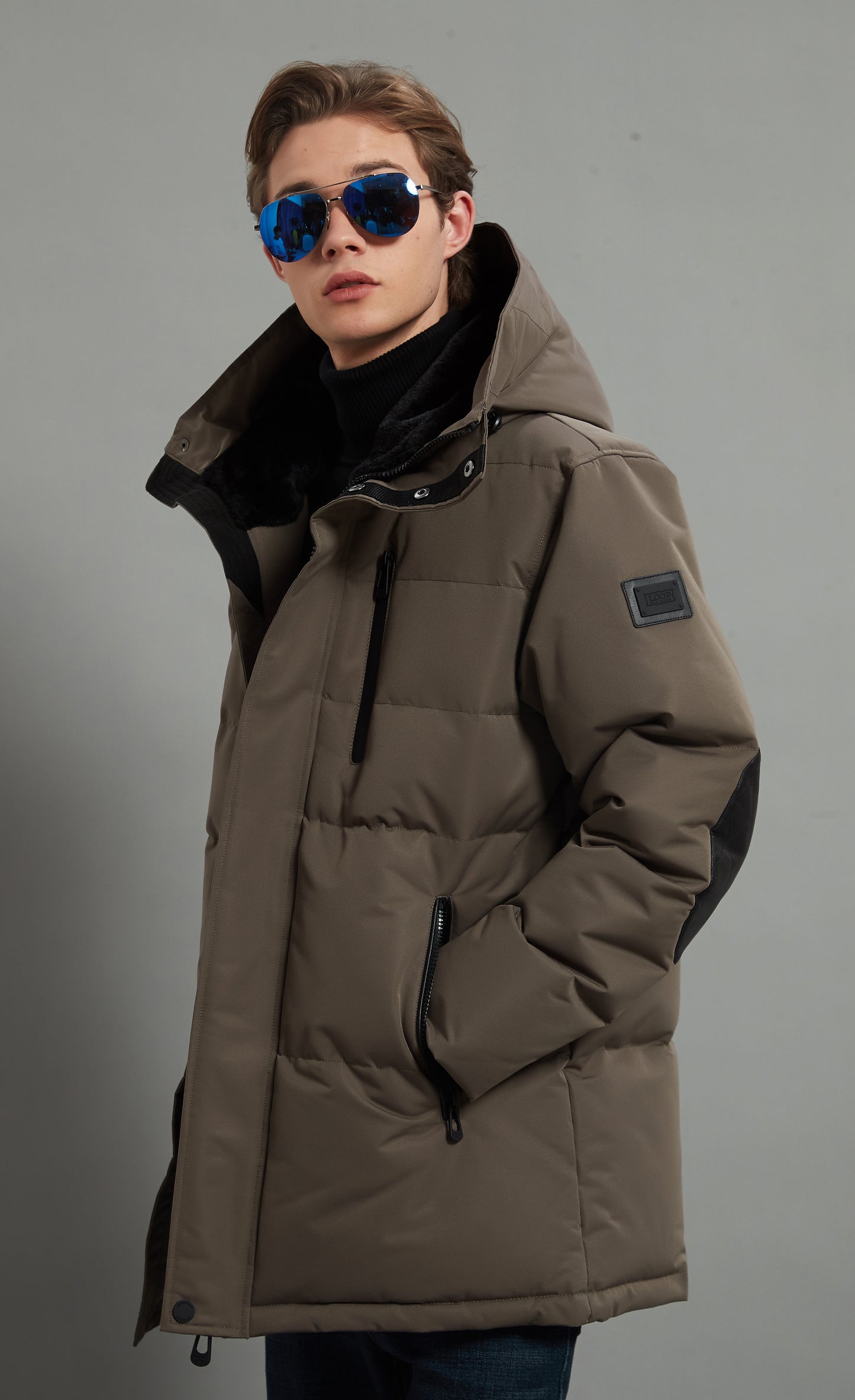 Robert Homme Veste Isolée Marron
