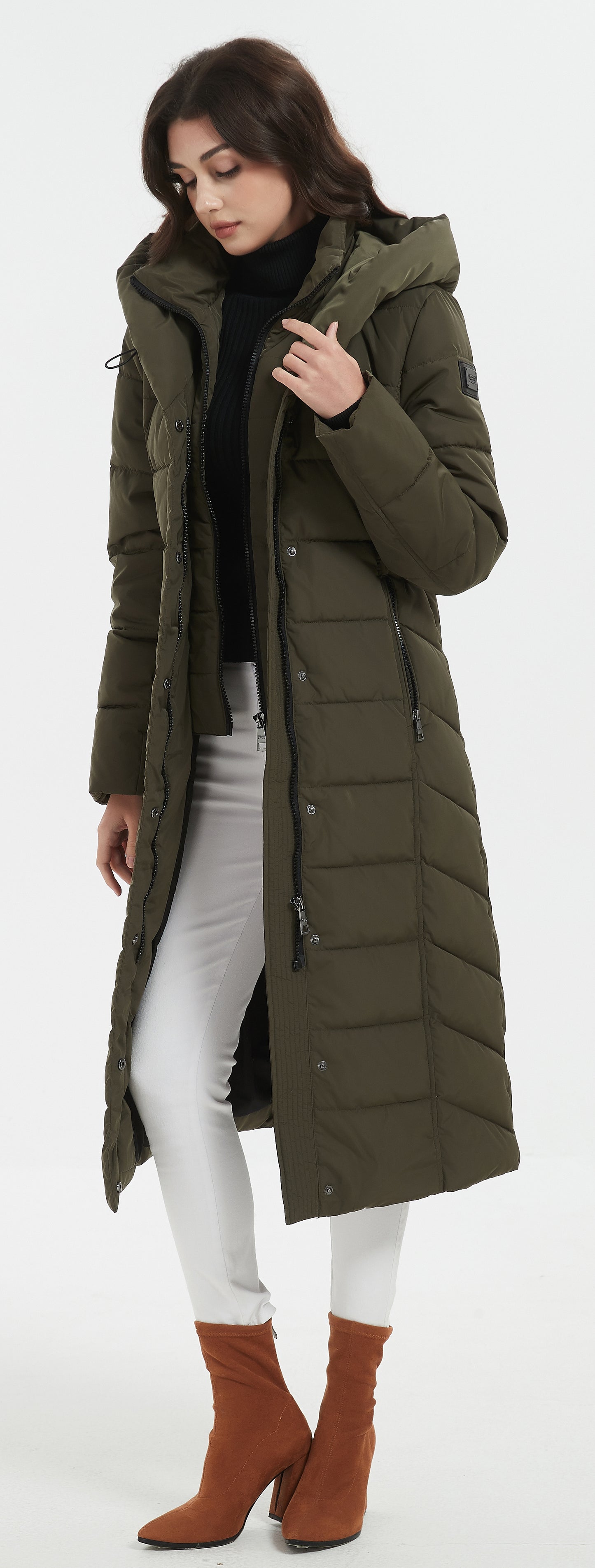 Mary Lady Insulated Jacket Khaki