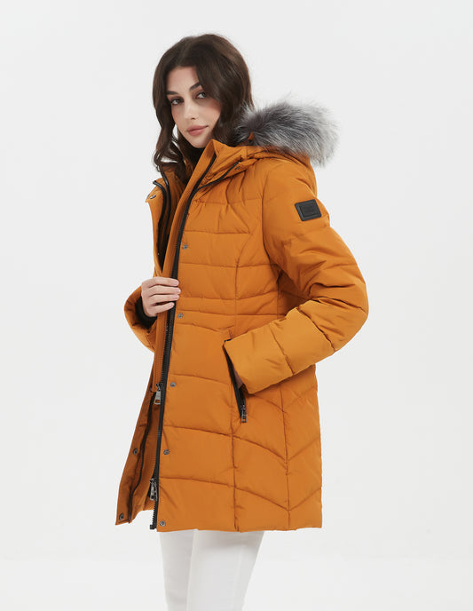 Kathleen Lady Insulated Jacket Mustard Yellow