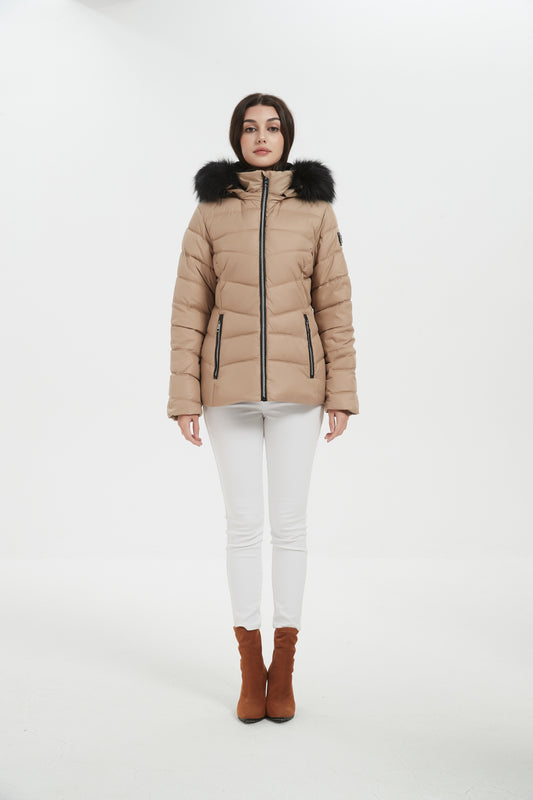 Jess Women Insulated Jacket Camel