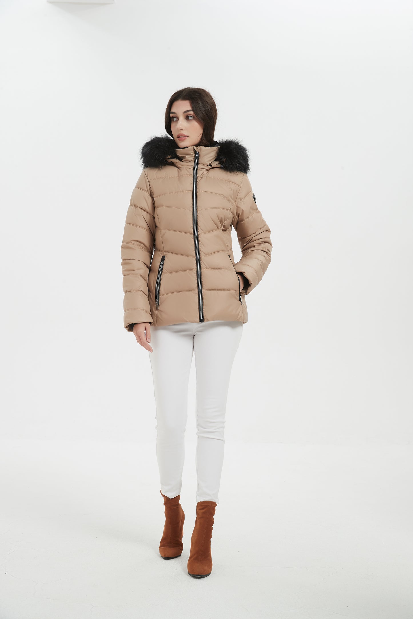 Jess Women Insulated Jacket Camel