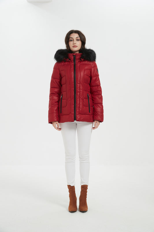 Janet Women Insulated Jacket Red