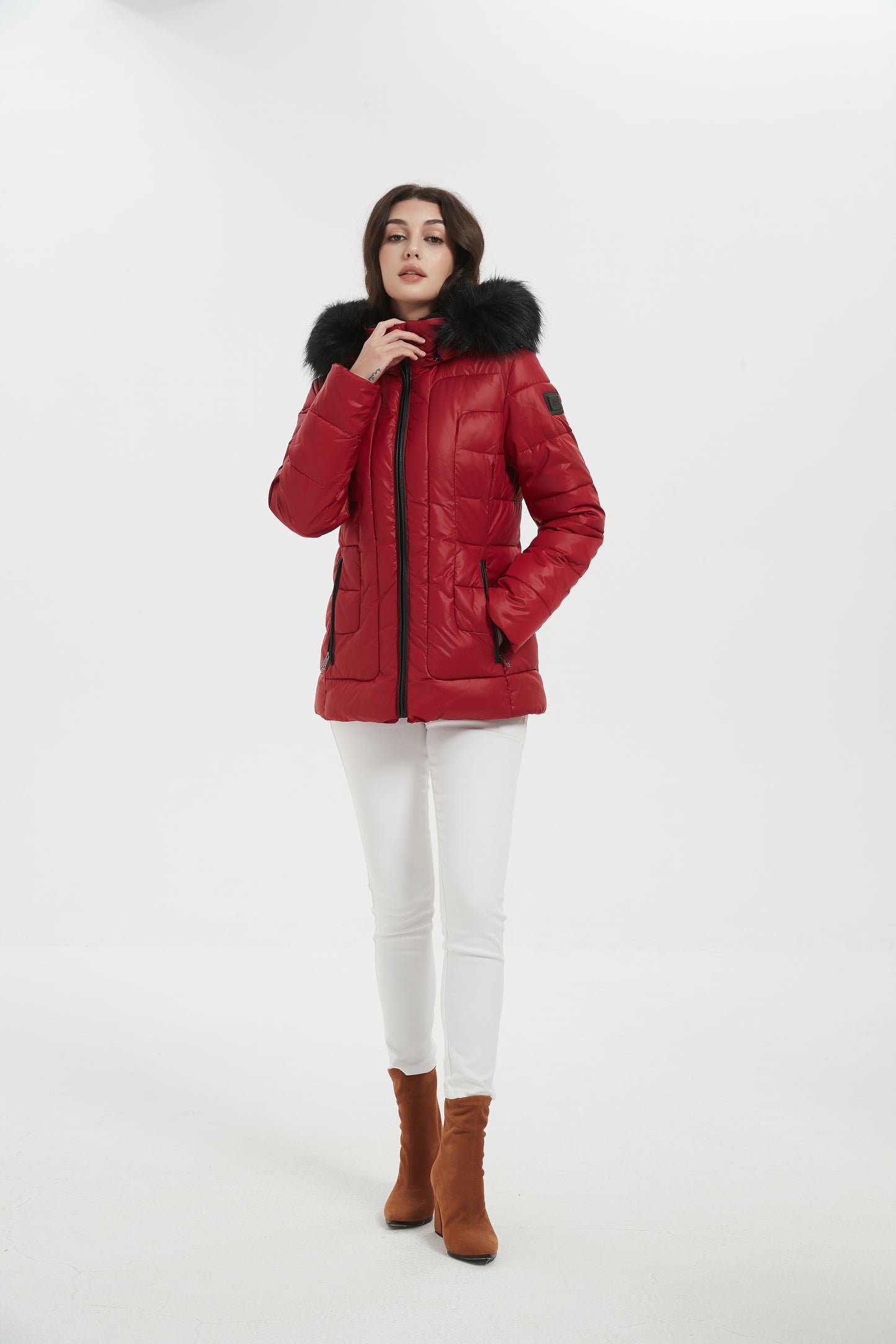 Janet Women Insulated Jacket Red