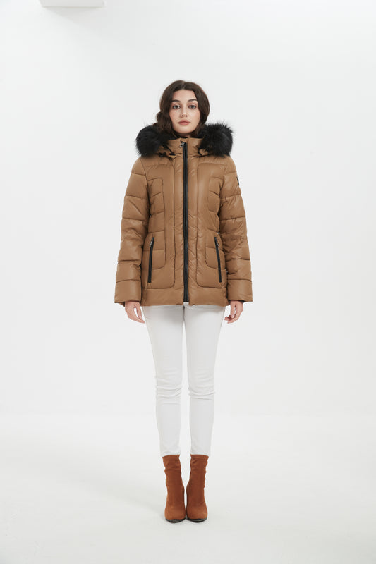 Janet Women Insulated Jacket Camel