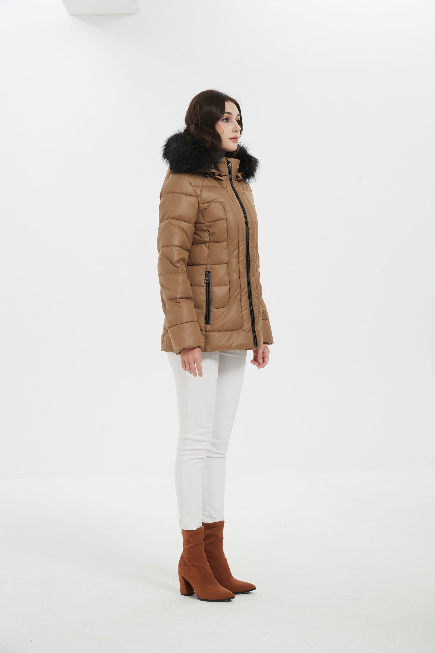 Janet Women Insulated Jacket Camel